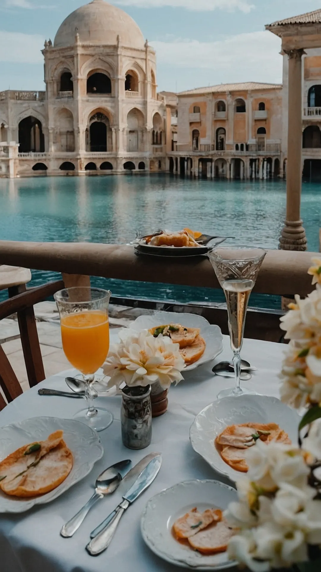 Skyward Table: European Breakfast Panorama