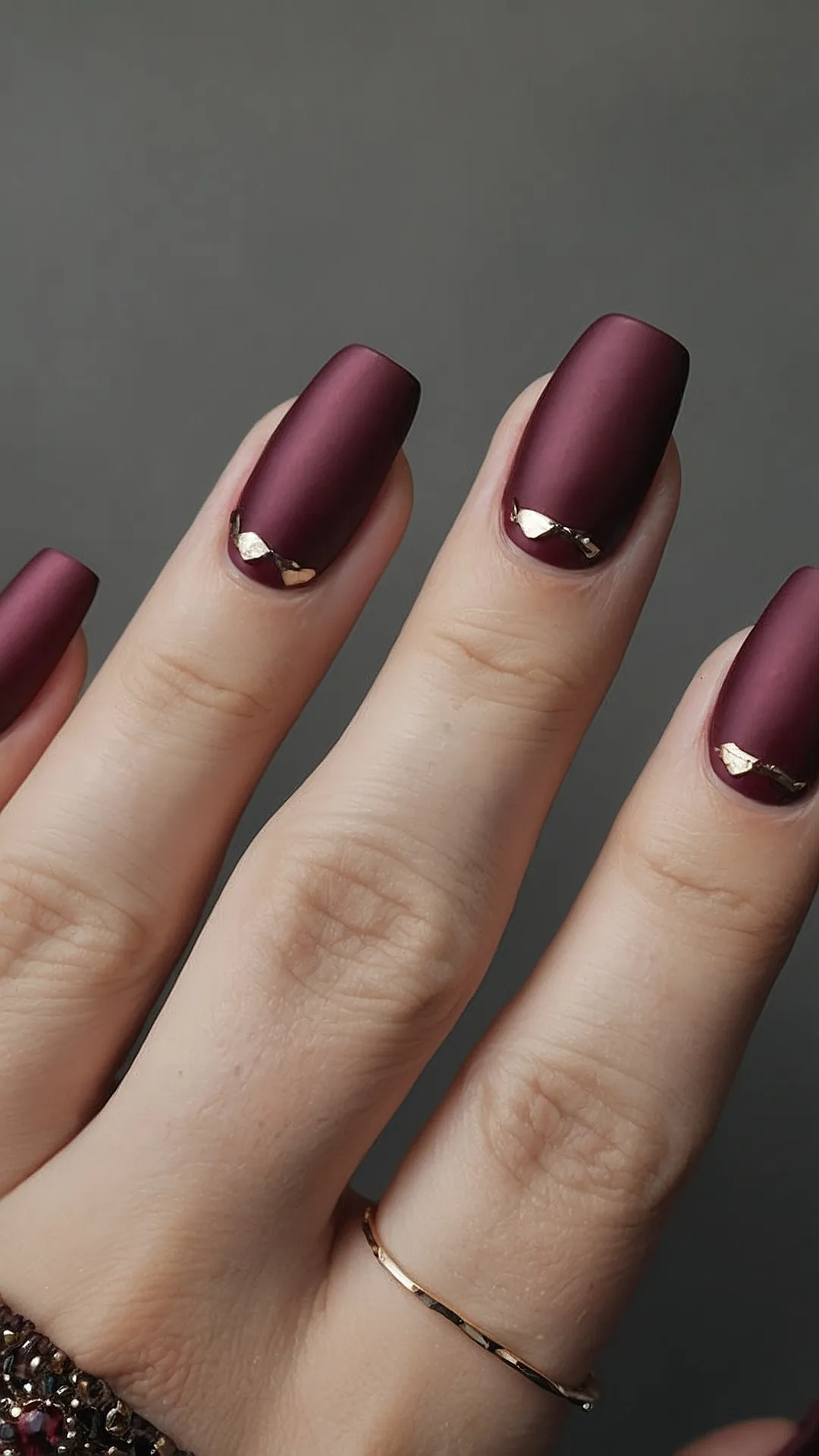 Burgundy Dreams with a Touch of Gold