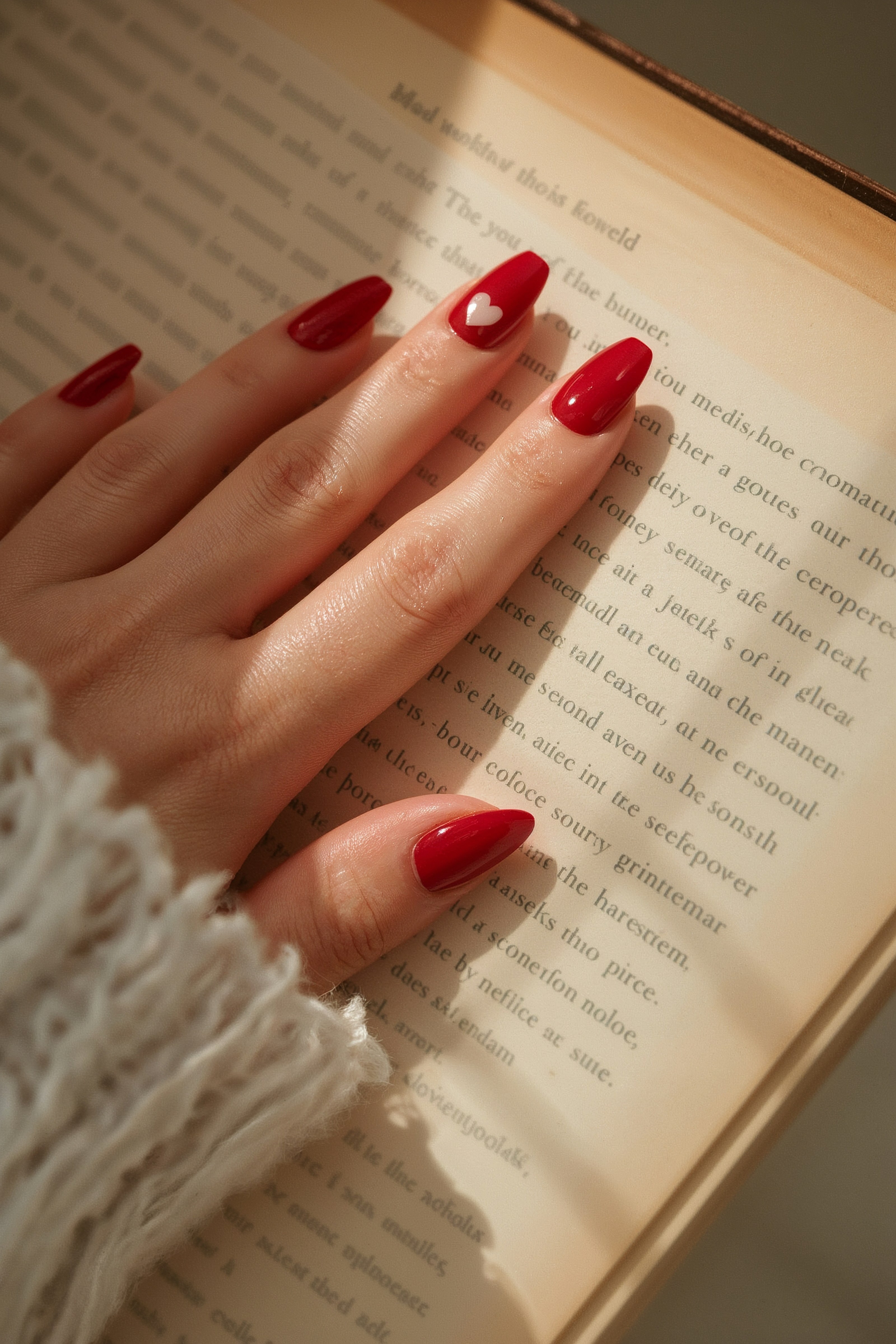 The Allure of Classic Red Almond Nails