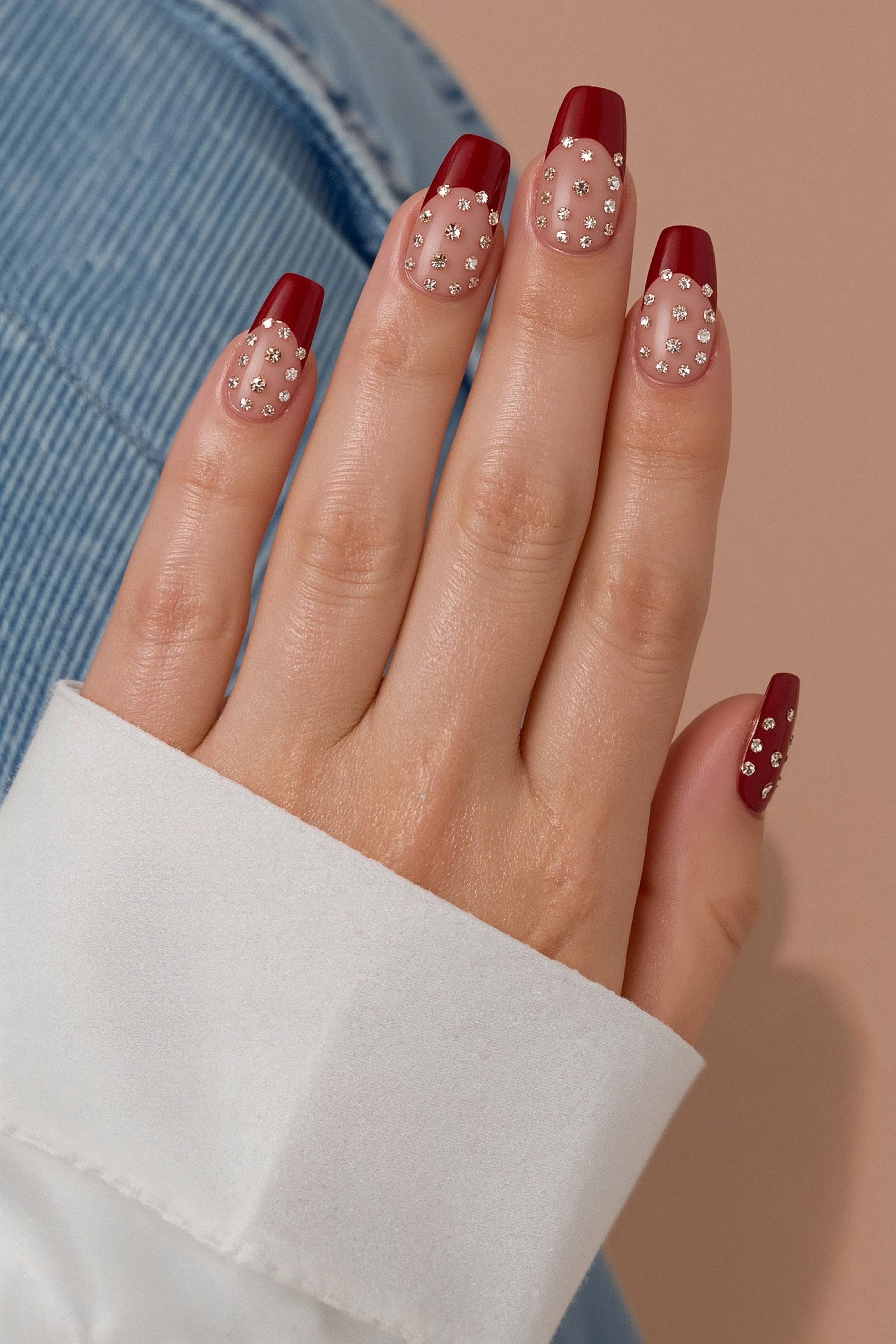 The Allure of Red And Gold French Tips: A Festive Overview