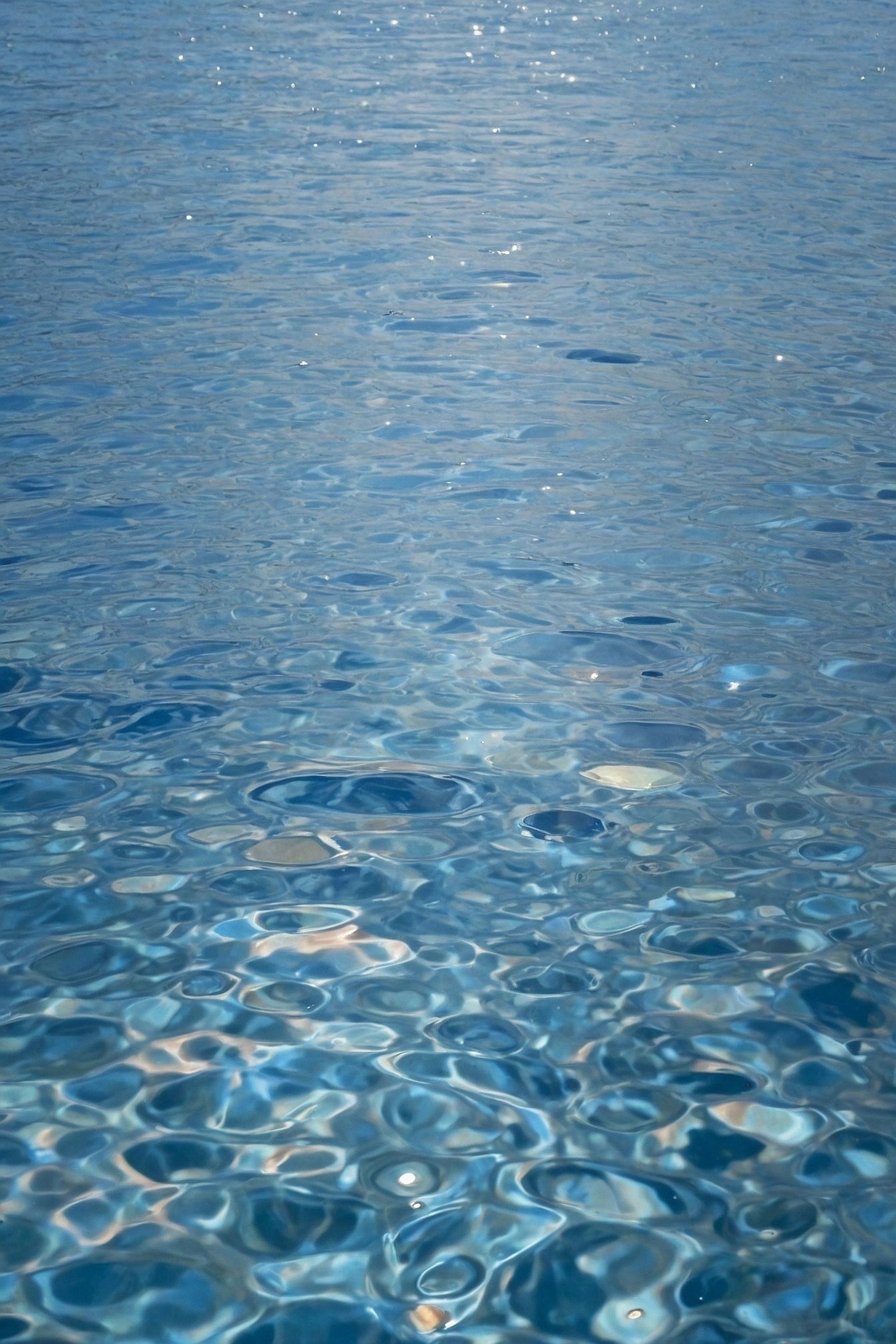 Sparkling Water Surface Texture Close-Up