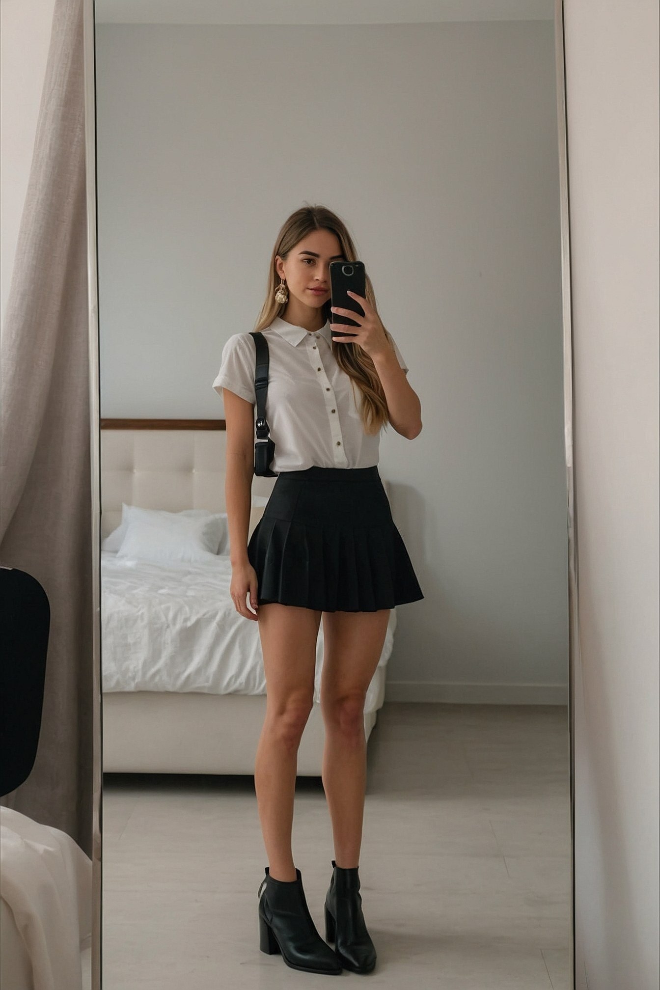 Crisp Poplin and Flowing Pleats