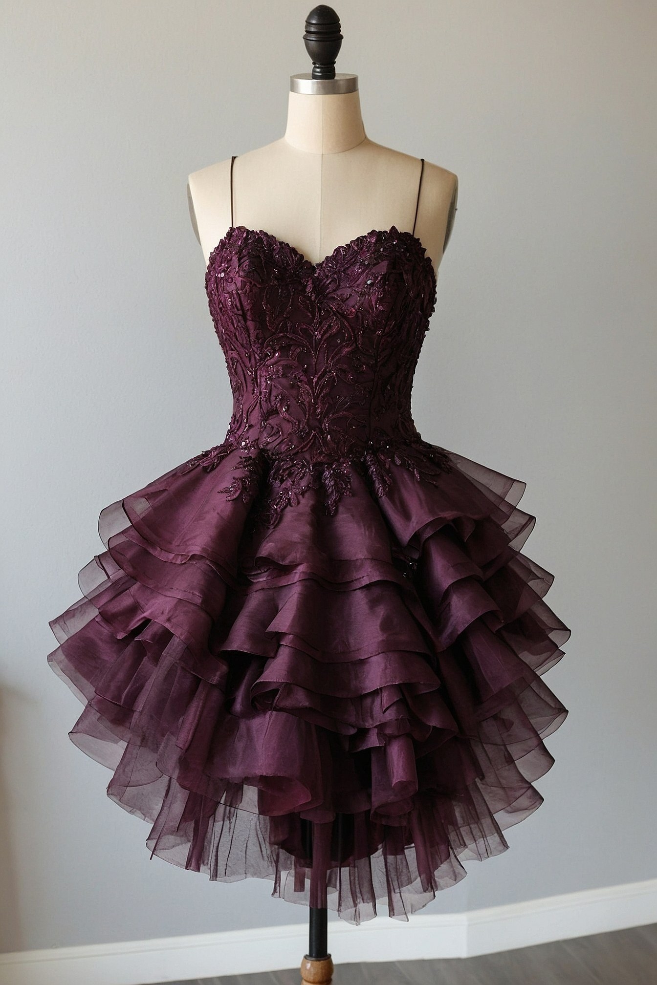 Bodice's Beaded Swirls and Tulle Ruffles
