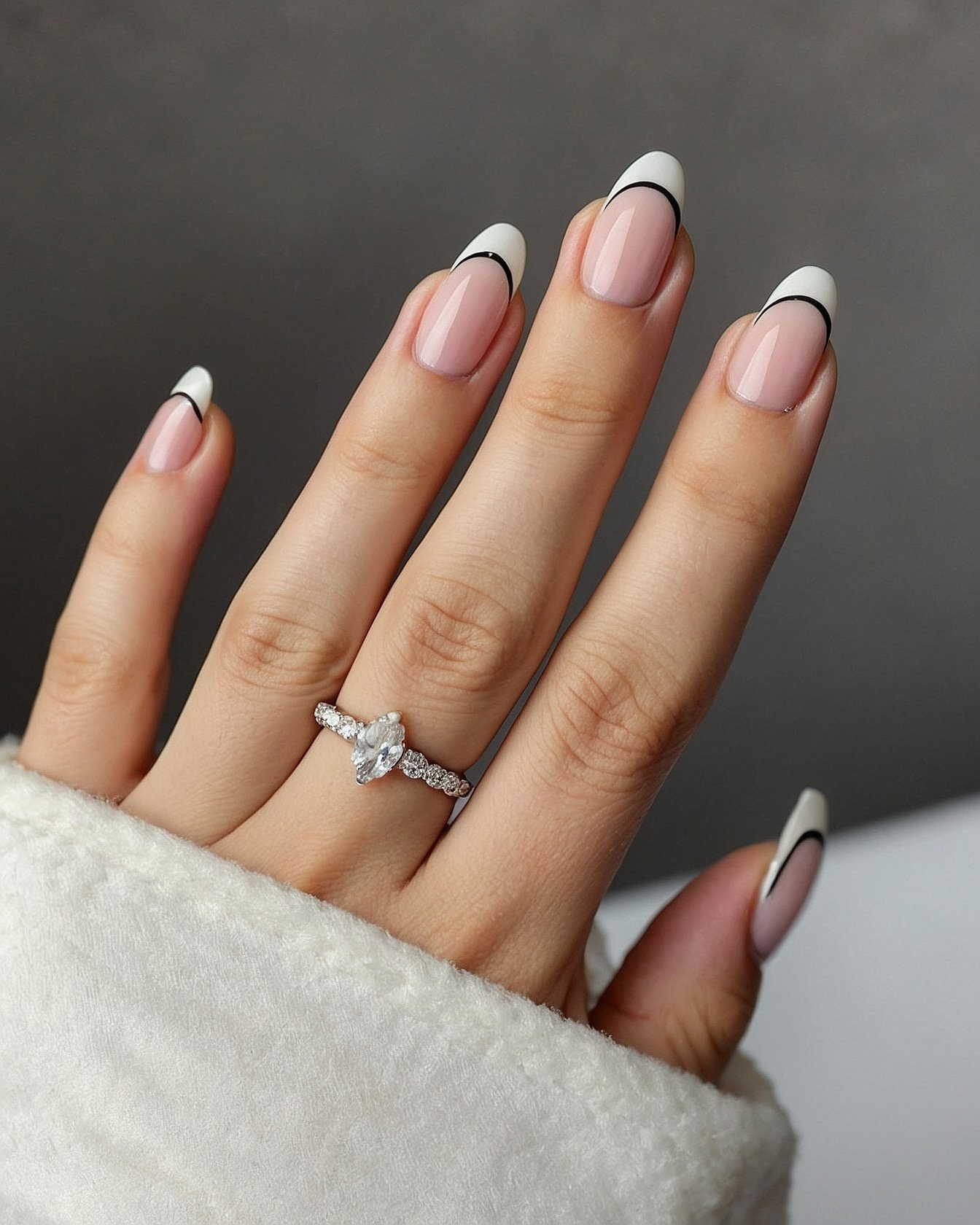 Classic French Tips with a Modern Twist