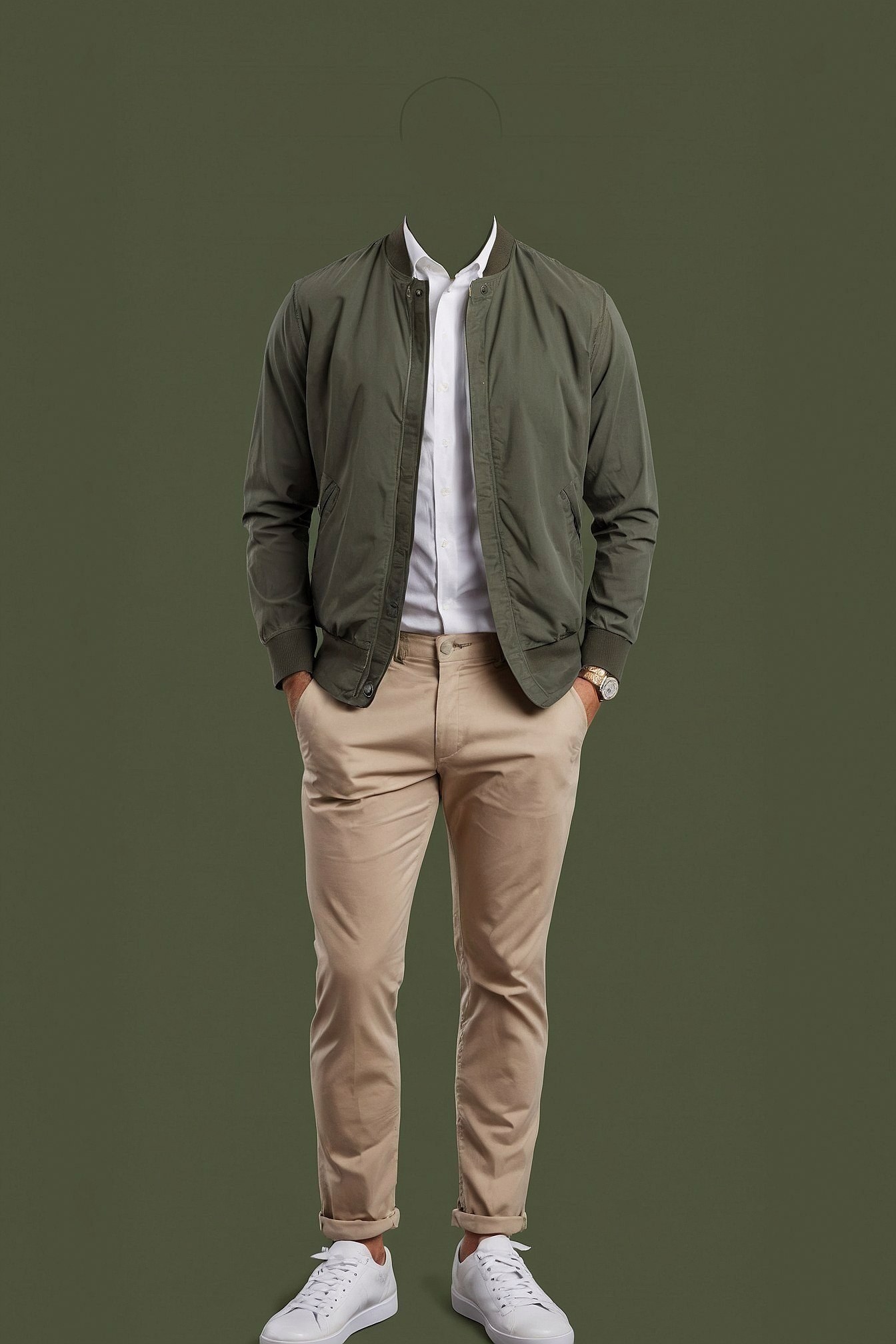 The Tactile Appeal of a Bomber Jacket and Chinos