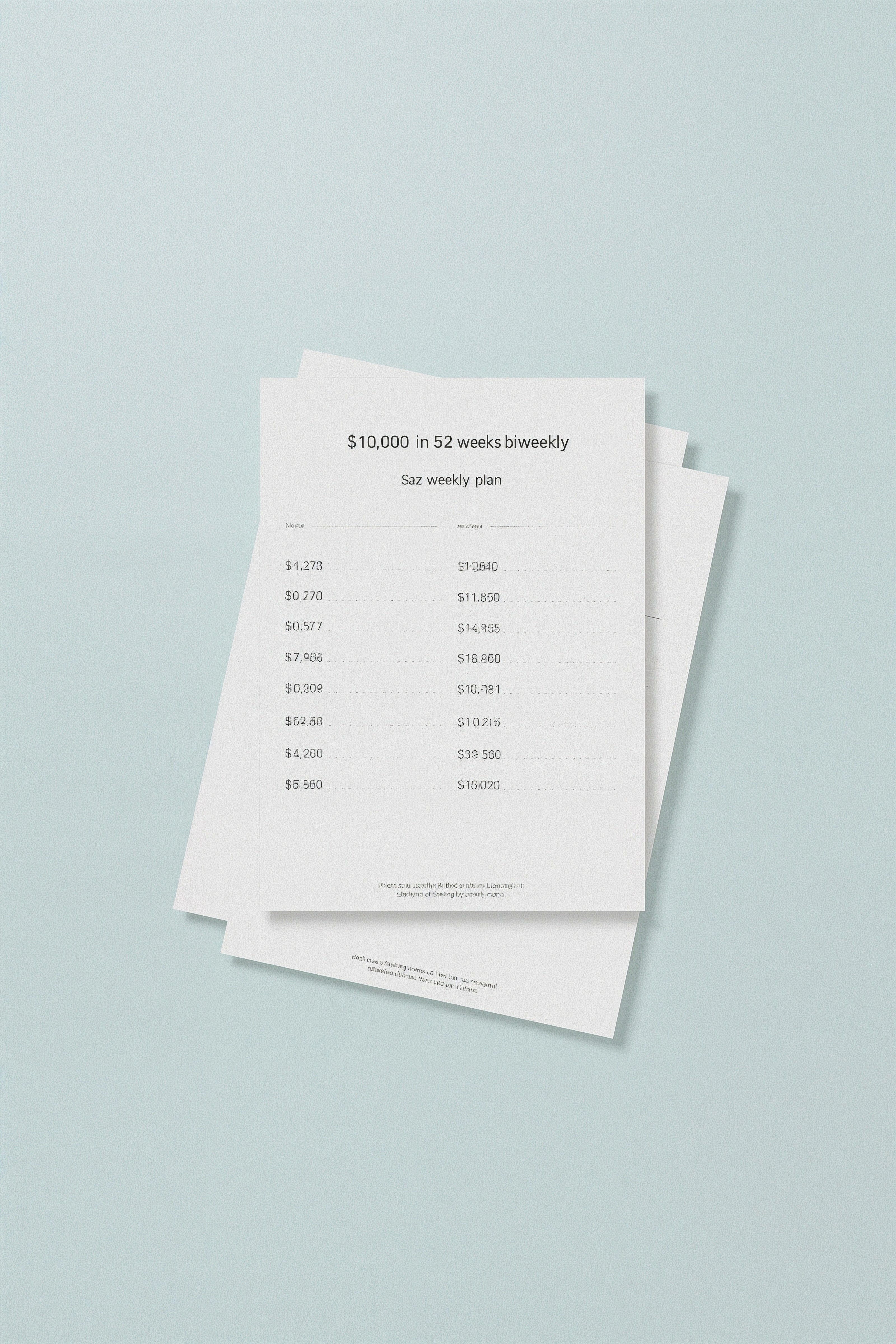 A crisp white plan sheet on a cool, muted background
