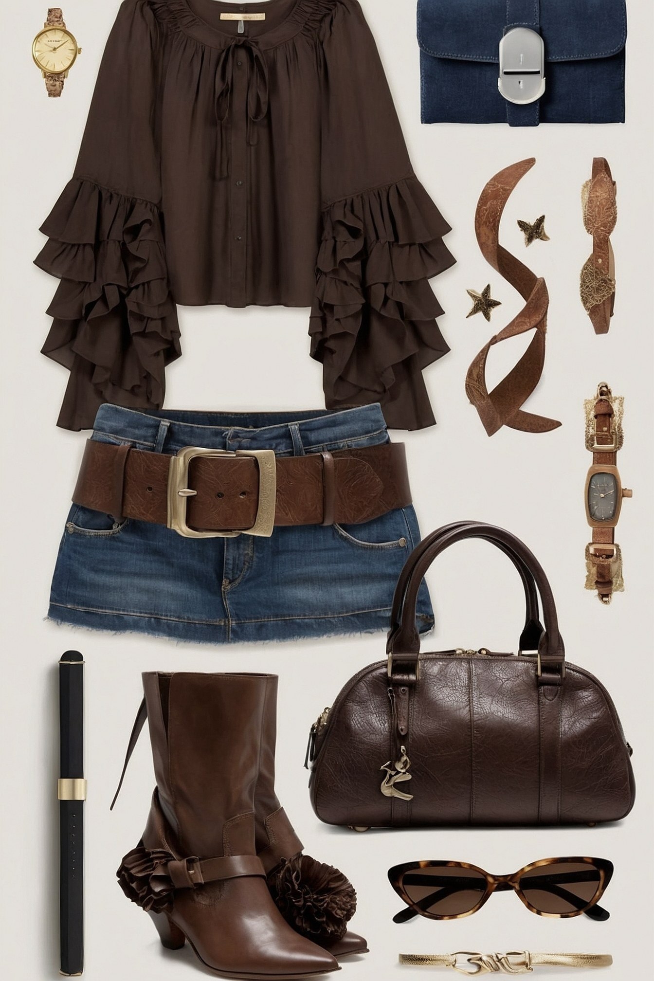 Creating Balanced Earthy Outfits with Denim Basics