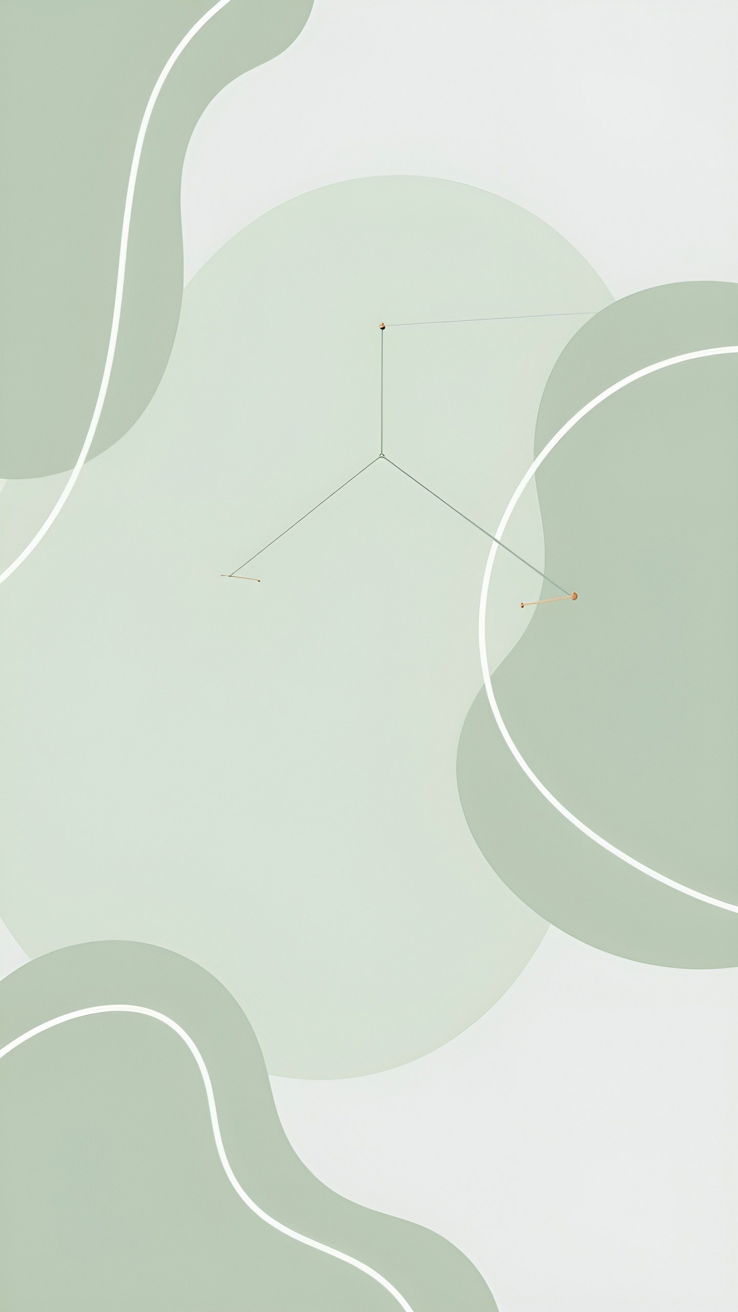 Using Abstract Shapes in Sage Green Wallpapers