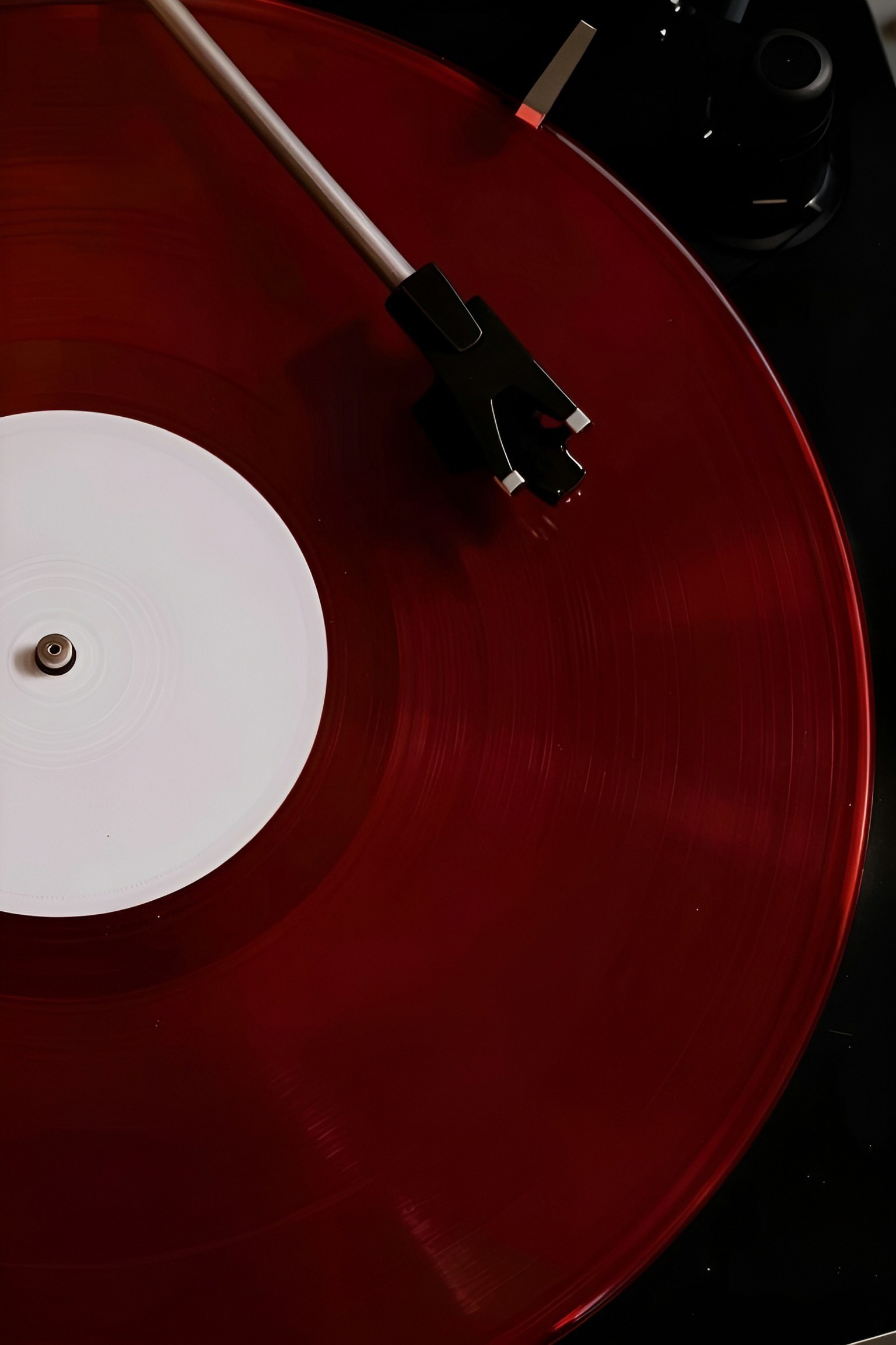 Setting the Mood with Deep Crimson Vinyl Backgrounds