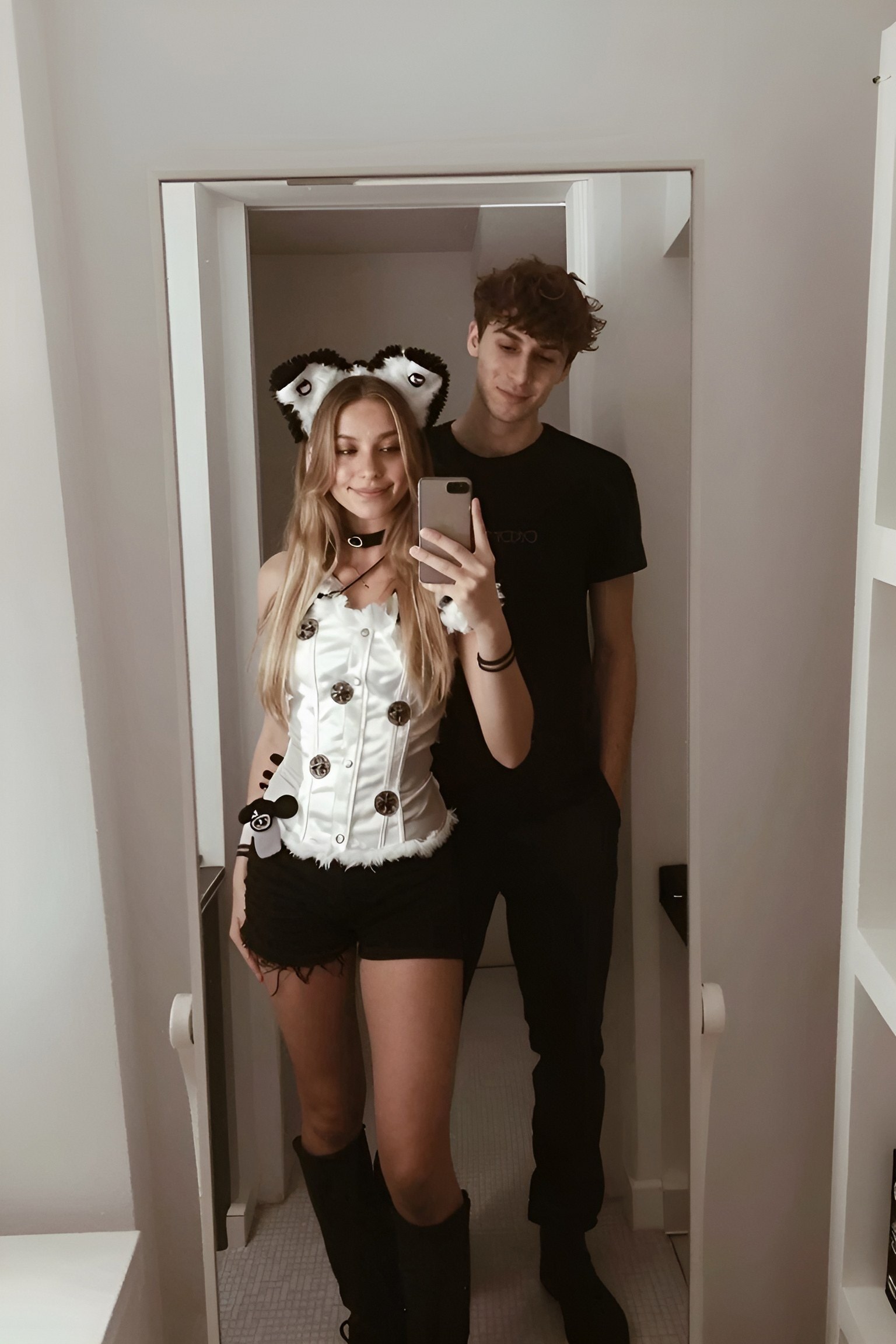 Pairing a Dalmatian costume with a casual companion