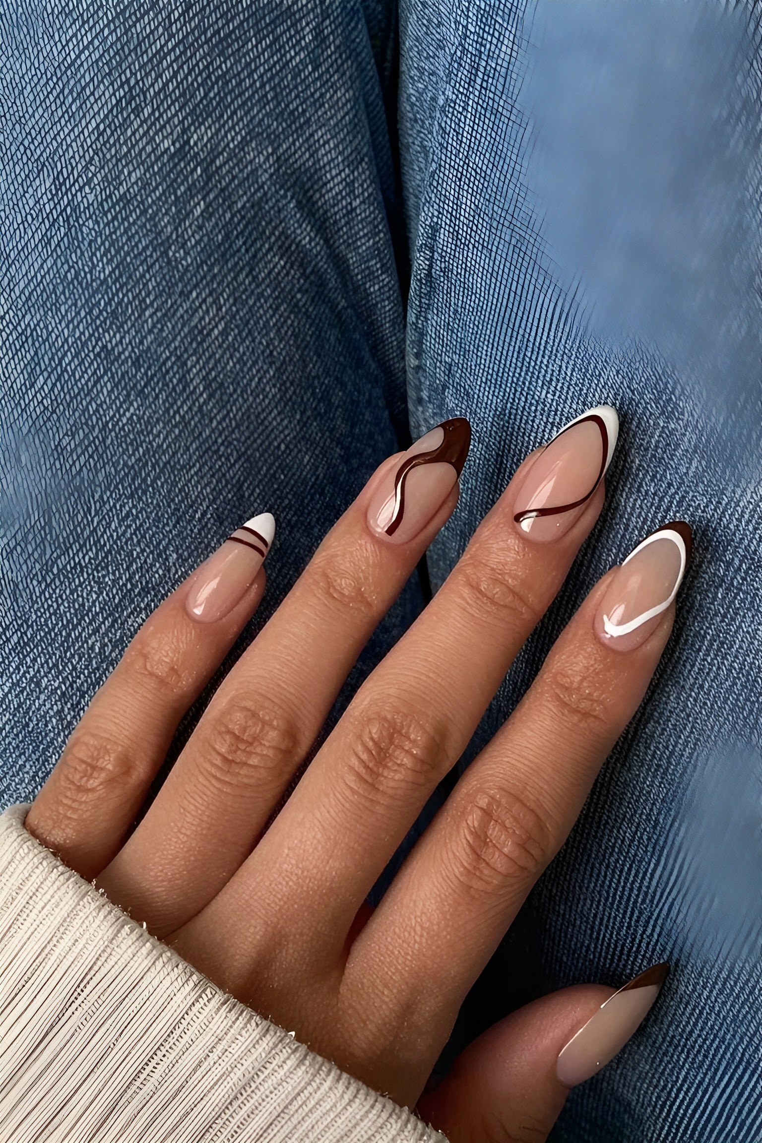 Understanding Brown Wave Swirl Nail Designs