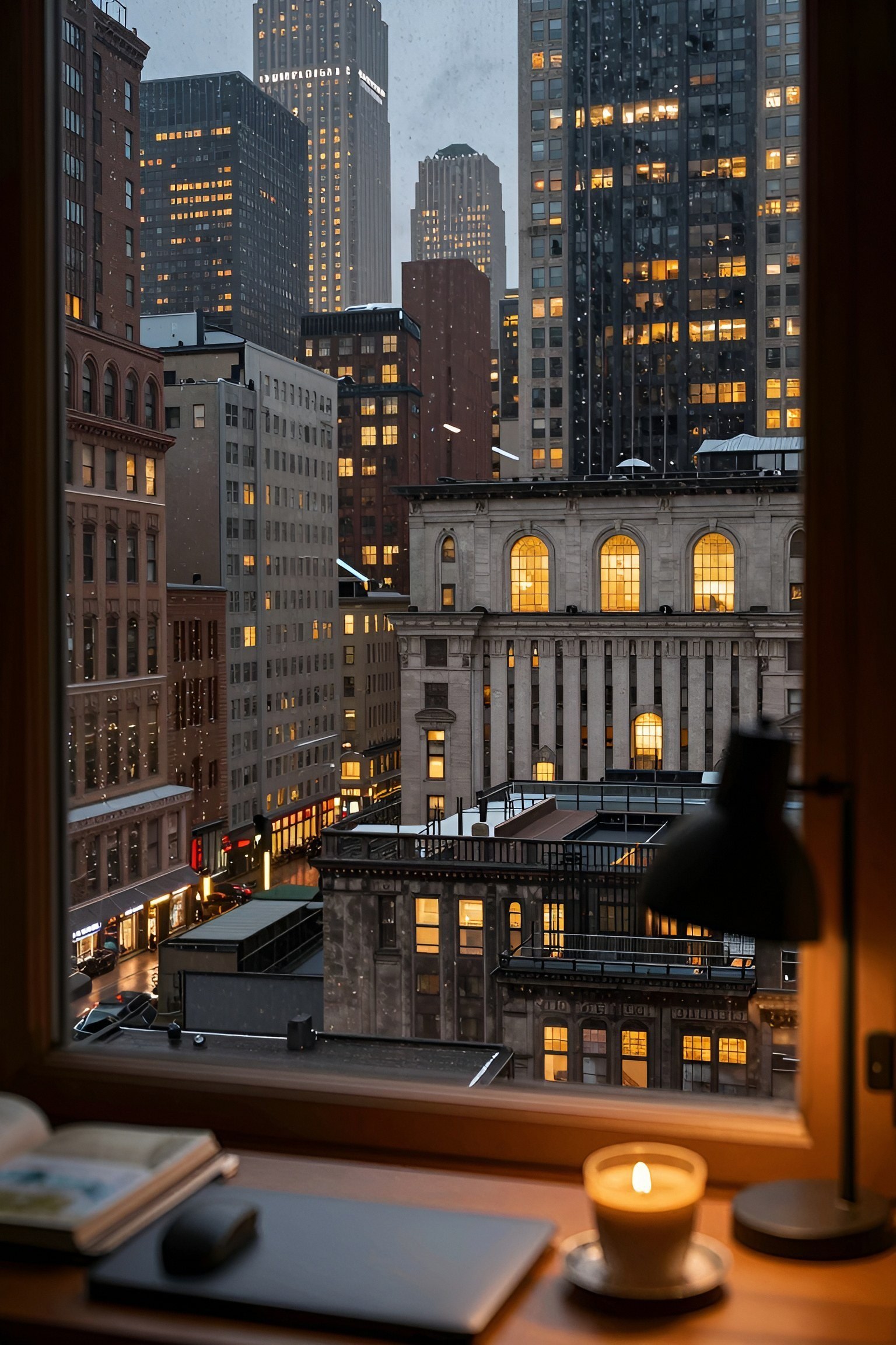 Setting Up a New York City Evening Desktop Background