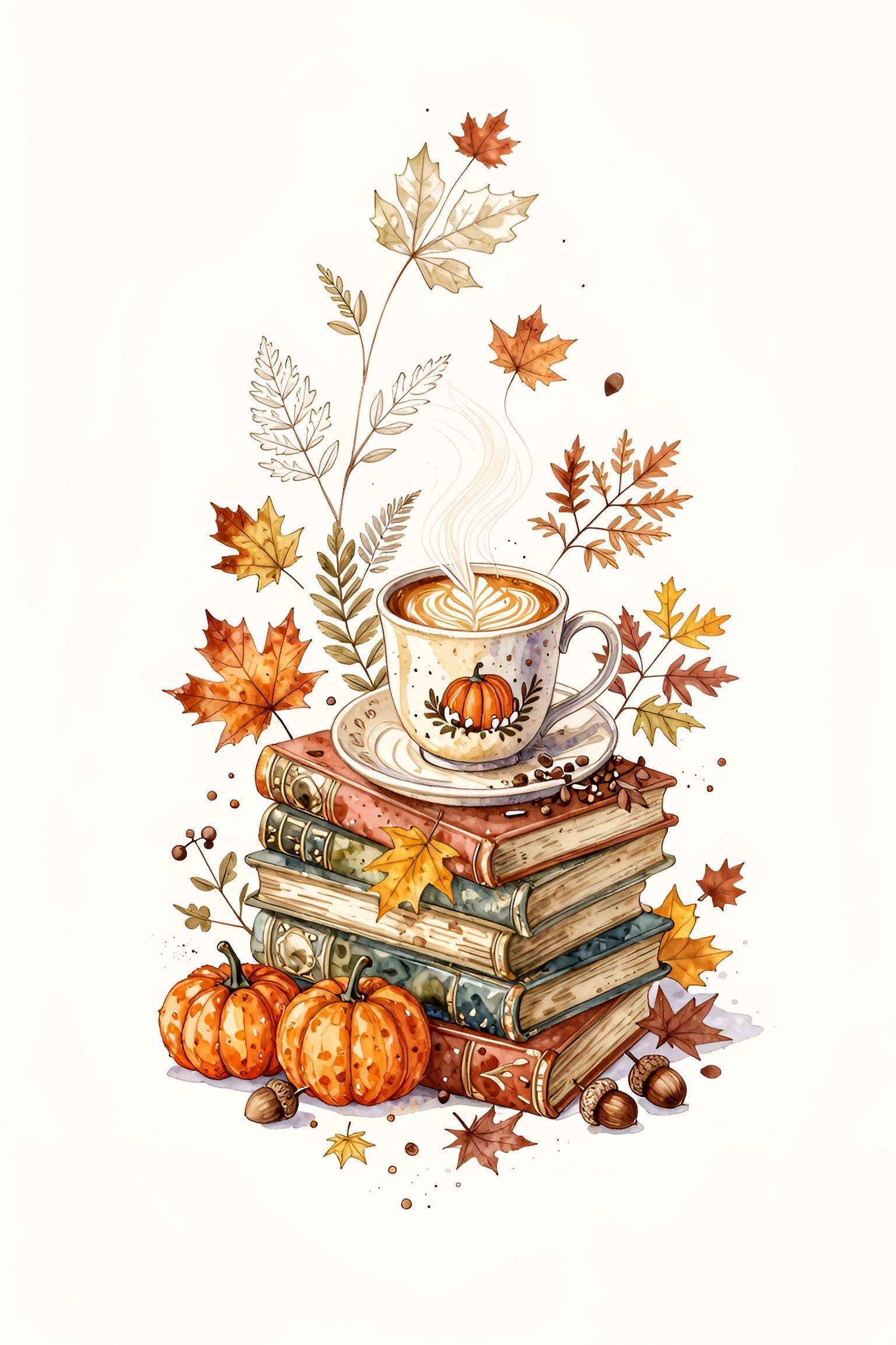 Adding Cozy Watercolor Illustrations to Your Phone Screen
