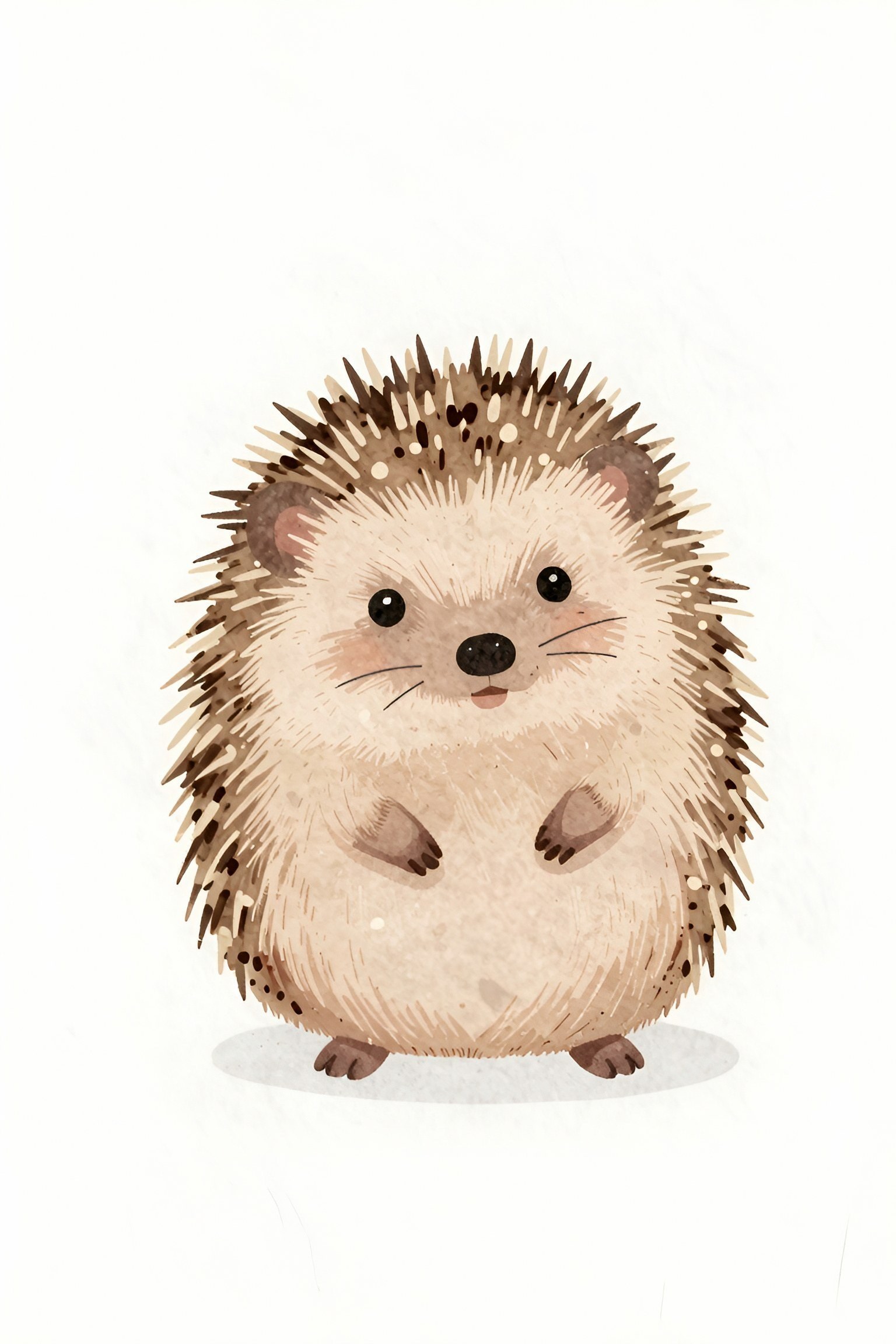 Charming Watercolor Hedgehog Wallpapers For Mobile