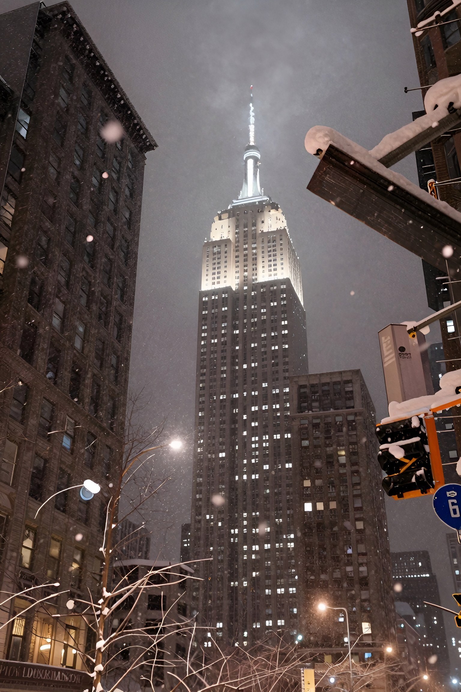 Snowy Skyline Wallpapers for Winter