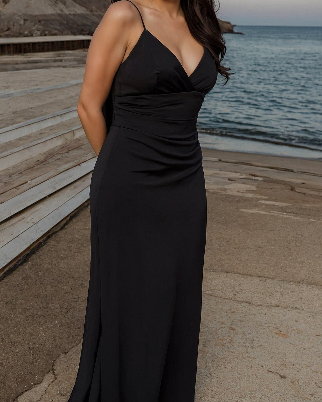 What makes this tailored black silhouette so chic?