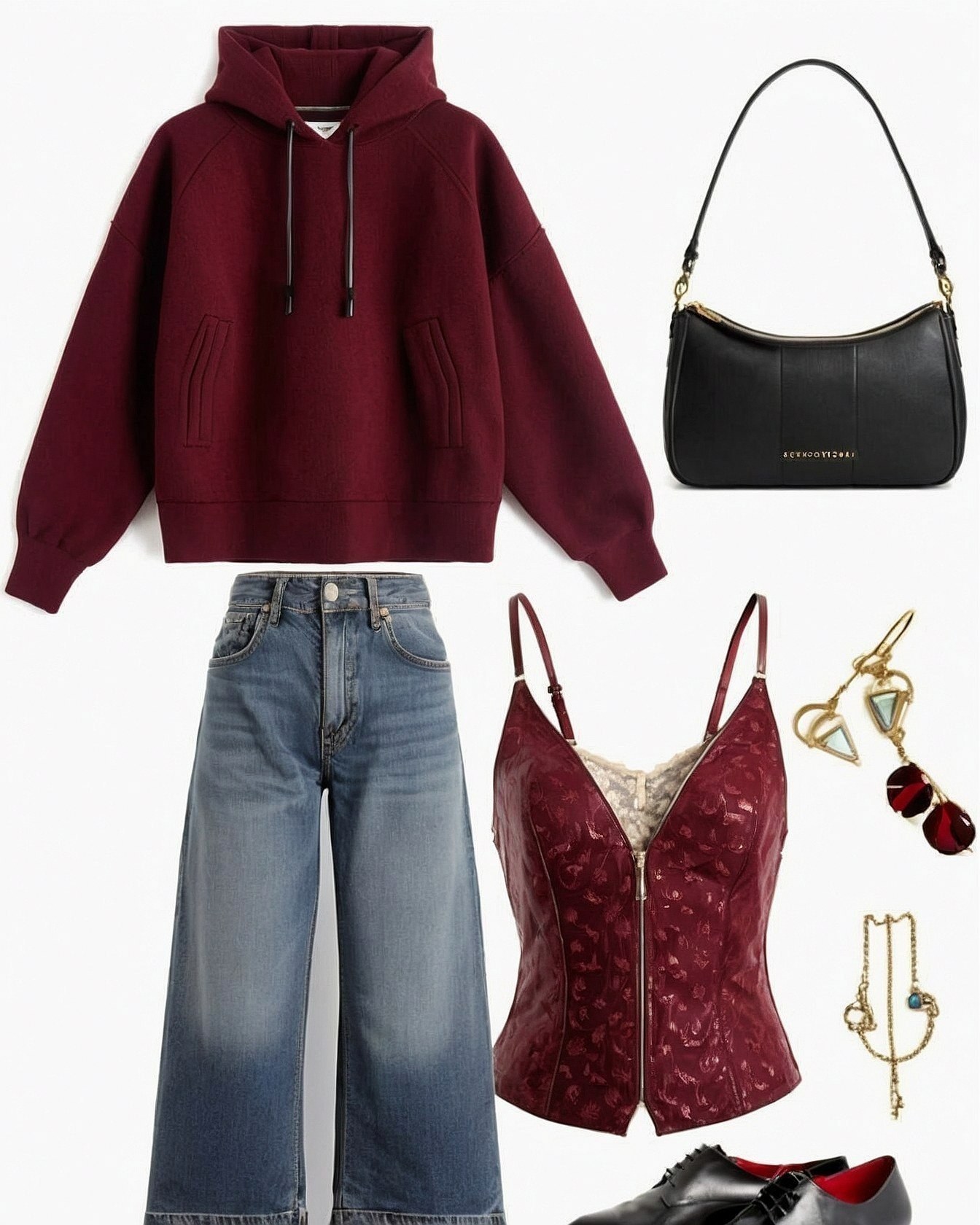 When does a cozy hoodie meet edgy glamour?