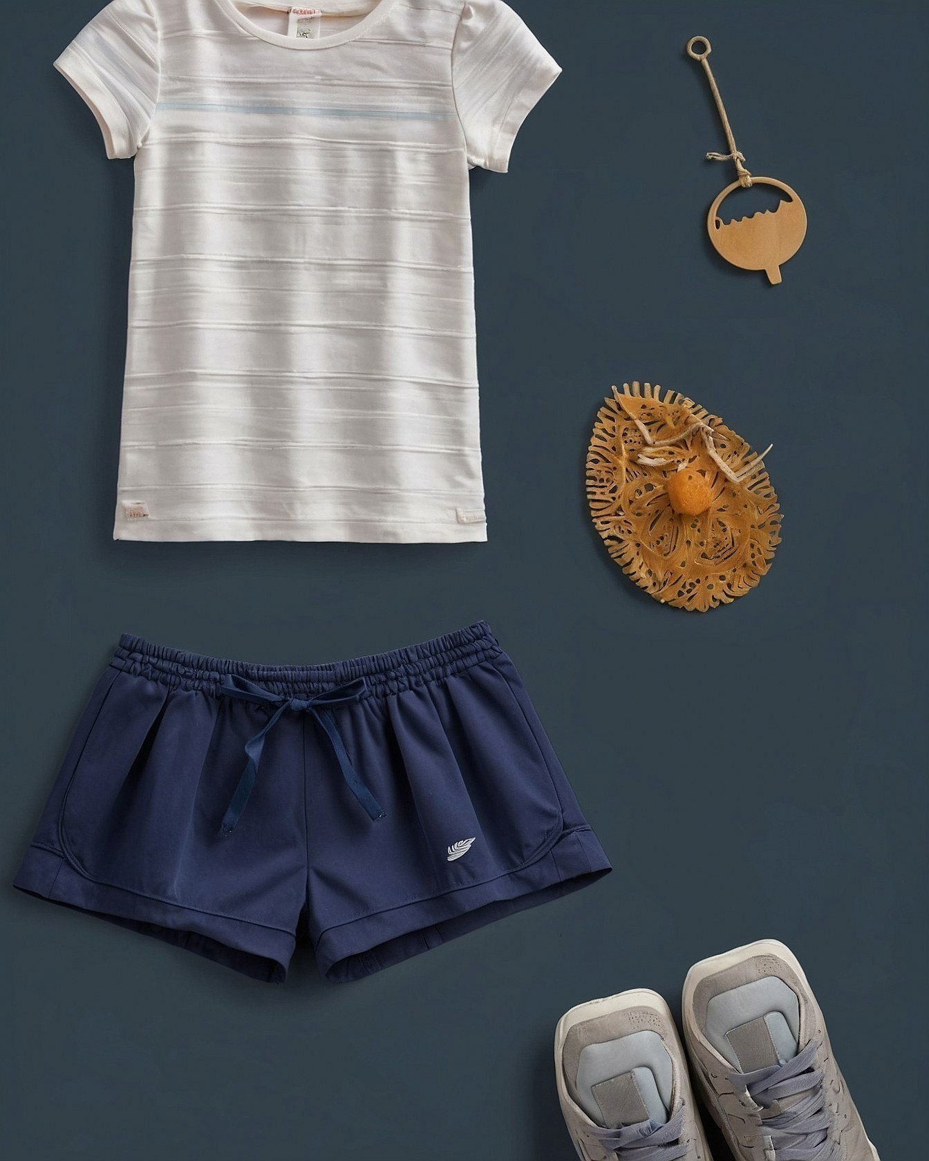Classic Tee Meets Denim Shorts: Effortless Summer Style