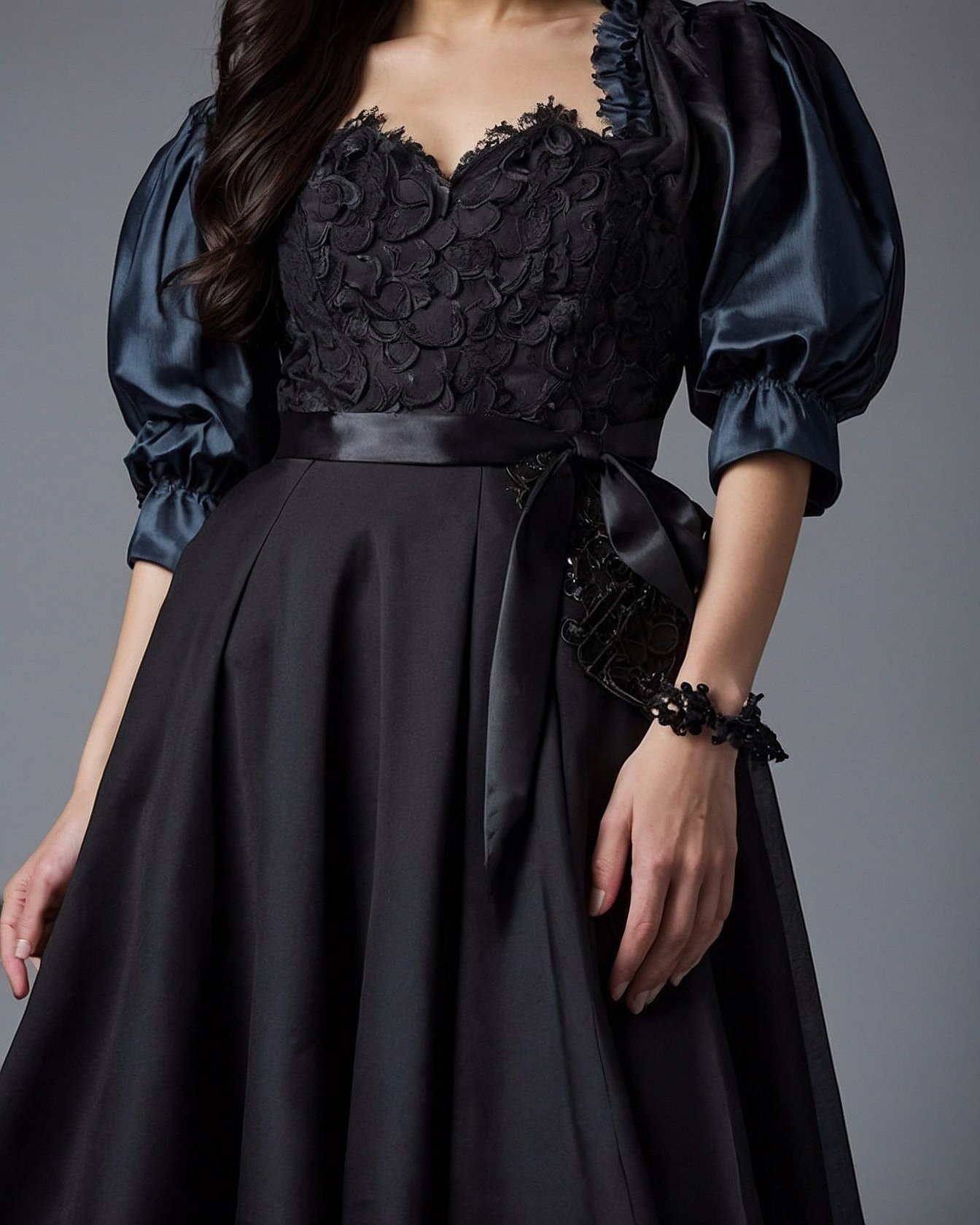 The dramatic interplay of textures in black