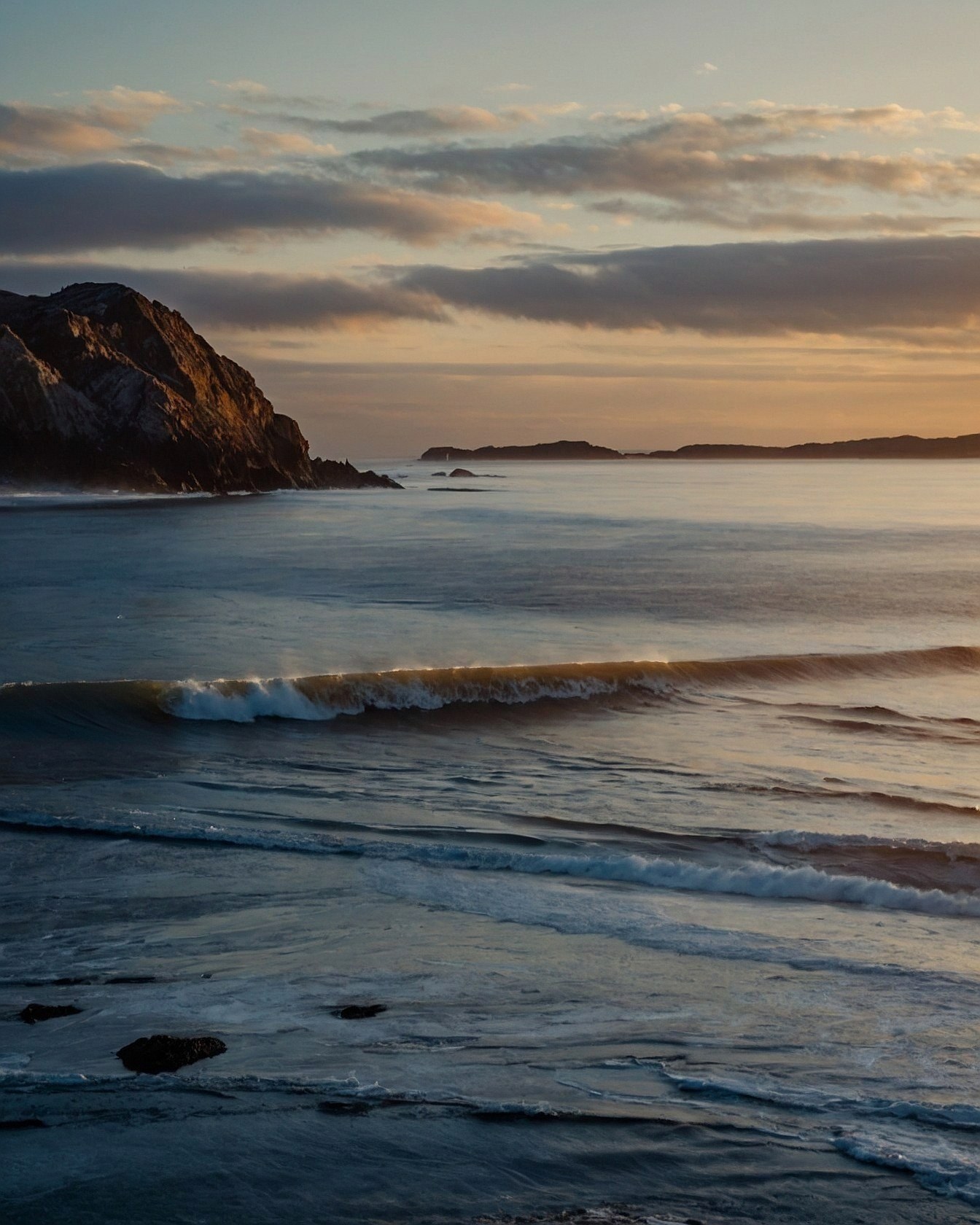 Coastal Serenity Captured at Dusk