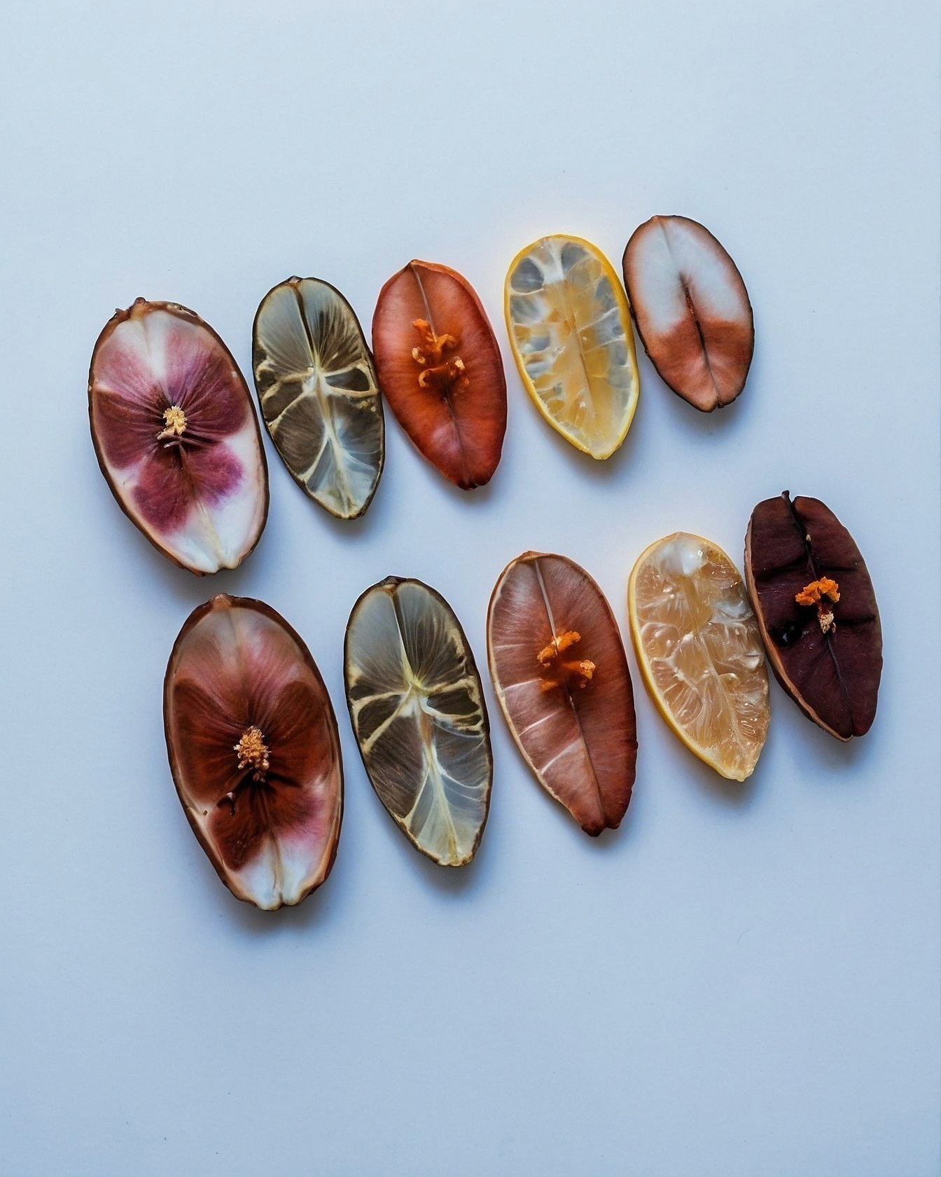 Dried Citrus Slices in a Soft Palette