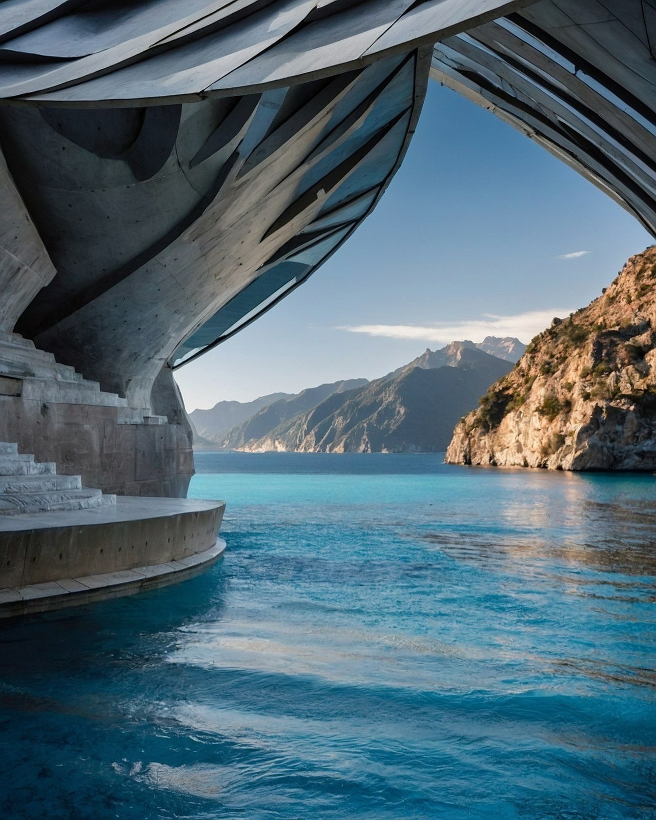 Modern Architecture Meets Natural Grandeur