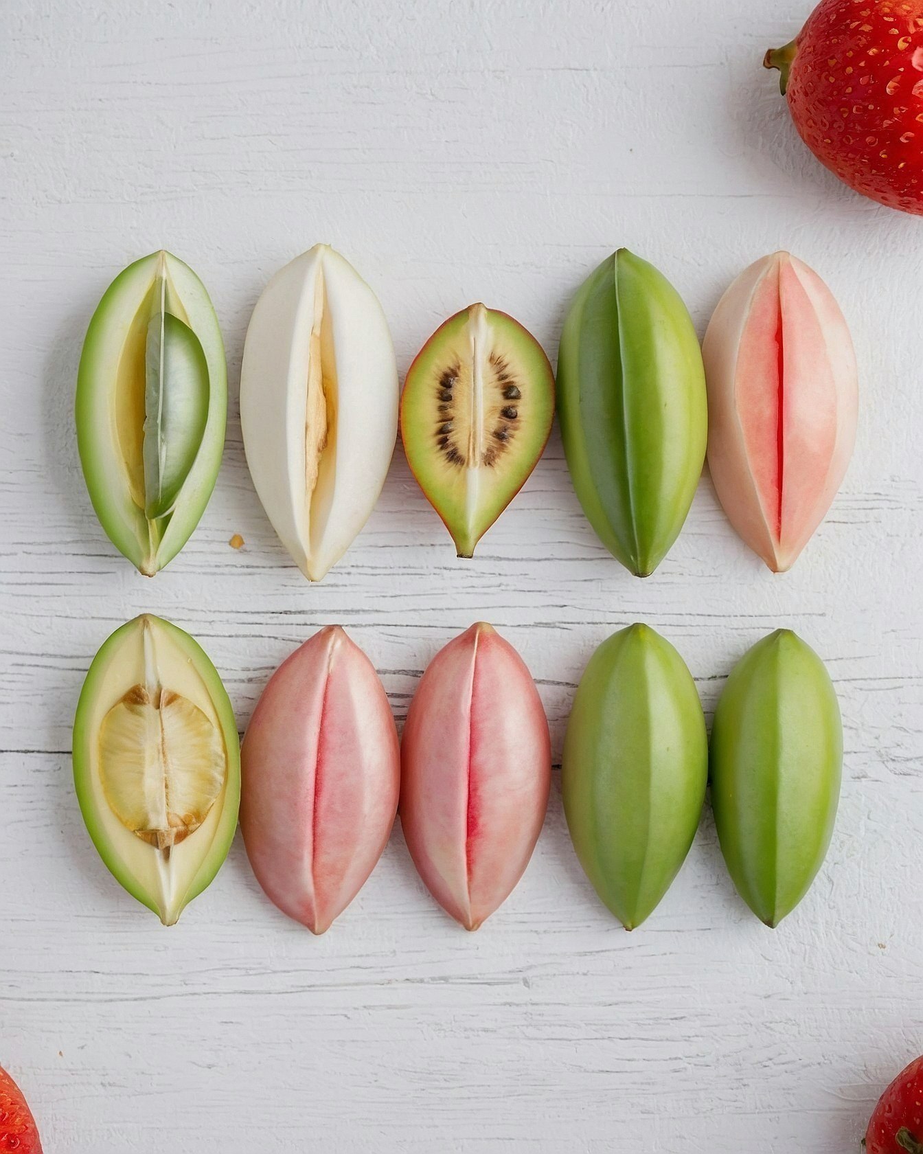 Fruit Fashions: A Study in Shapes and Hues