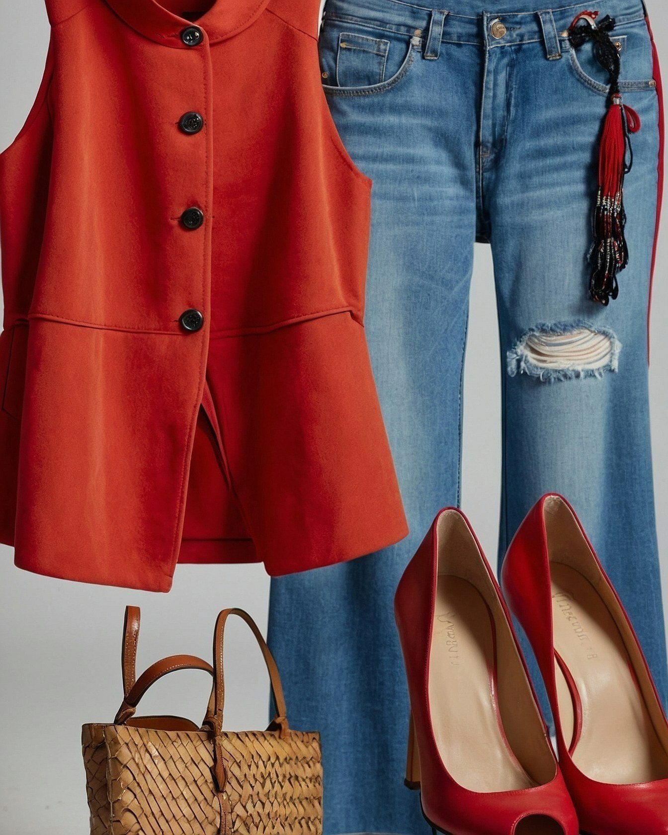 Can an outfit capture a vibrant sunset?