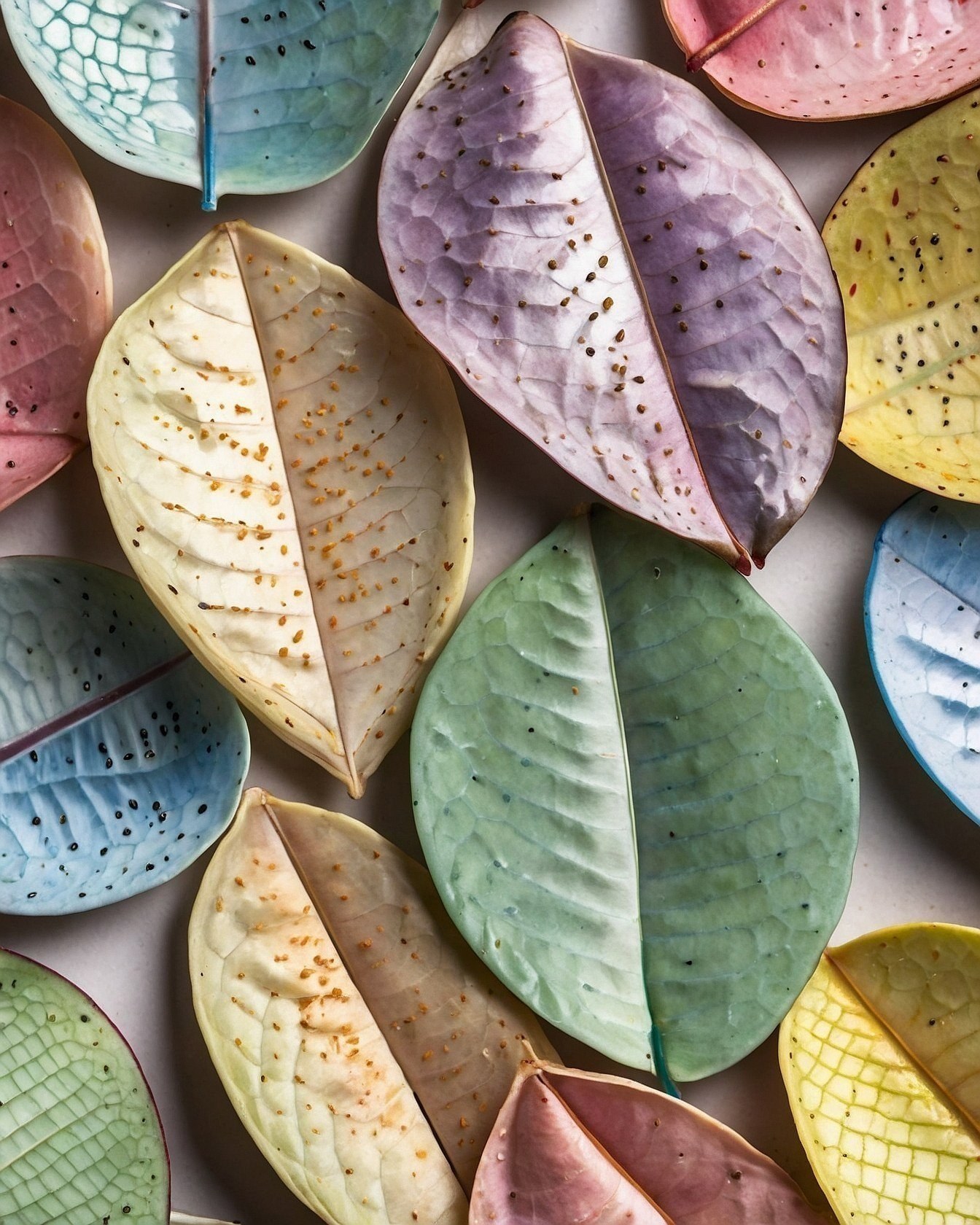 Why do these leaves have such striking duality?