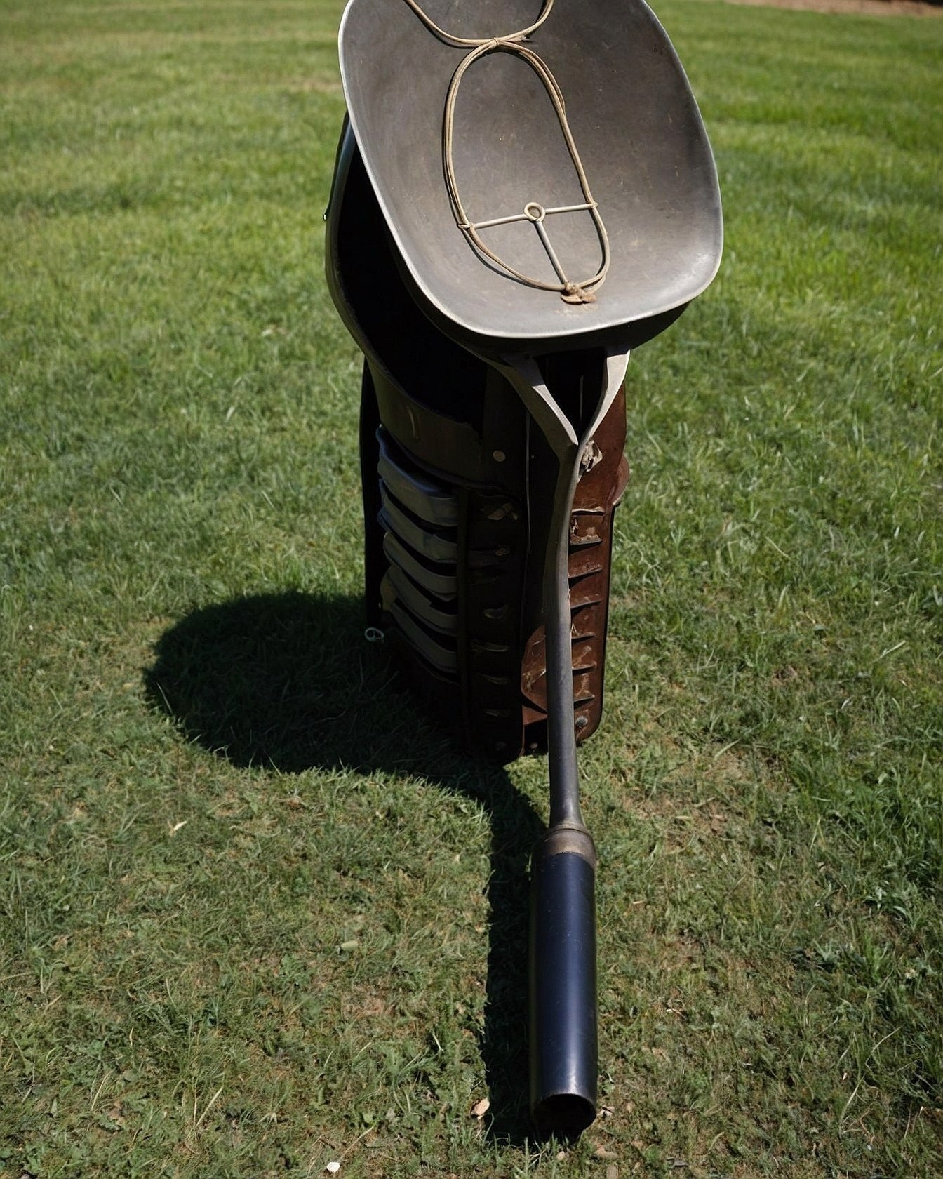 What gives this vintage gardening tool its charm?
