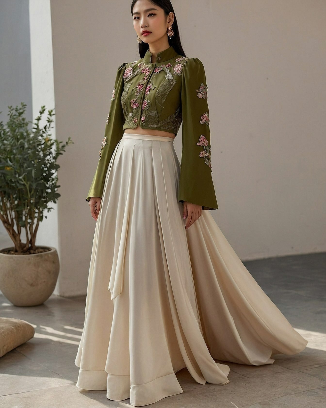 Why is this olive green jacket so captivating?
