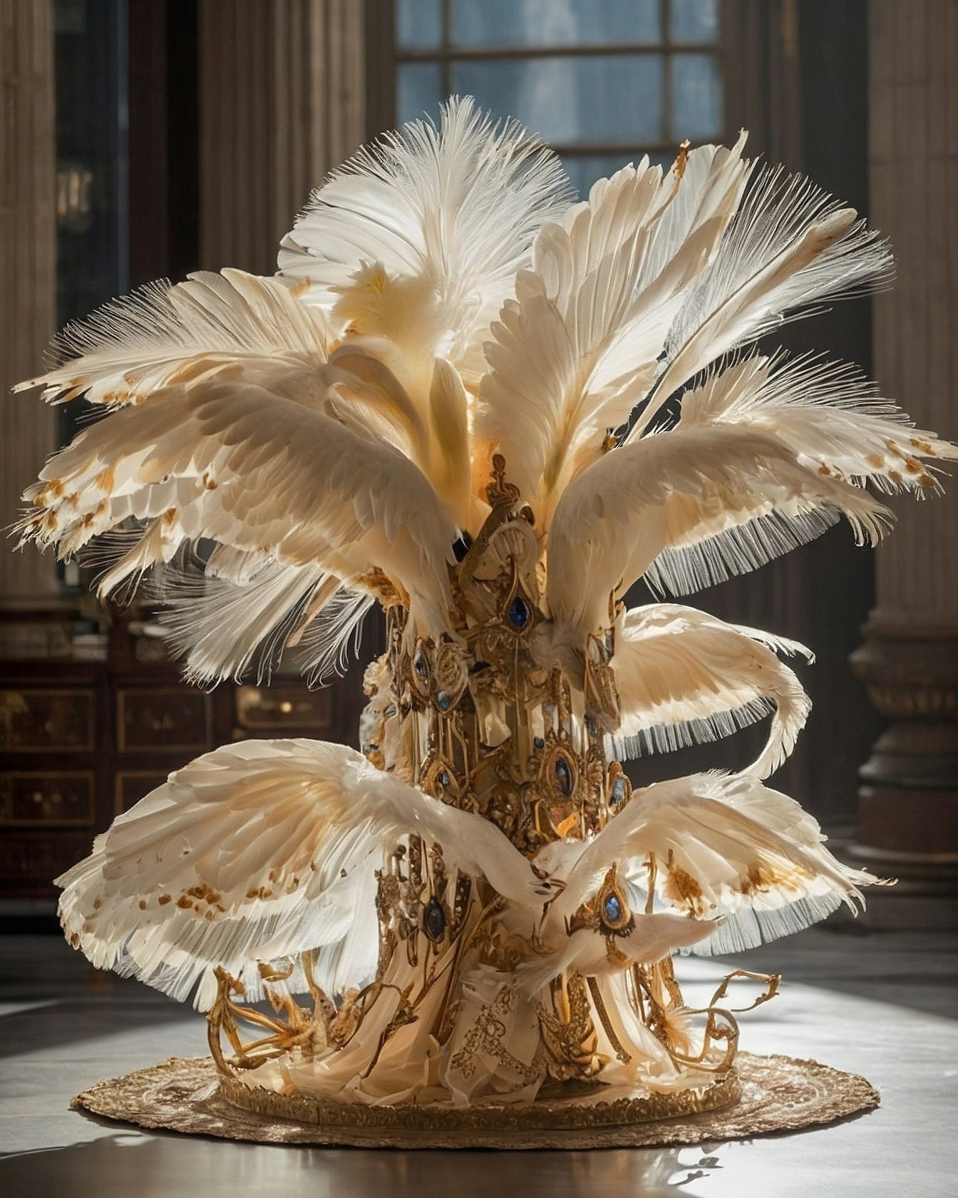 A Gilded Cage of Feathers and Jewels
