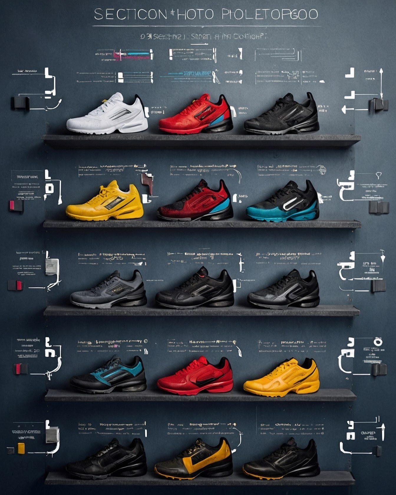 Bold Colour Choices in Athletic Footwear
