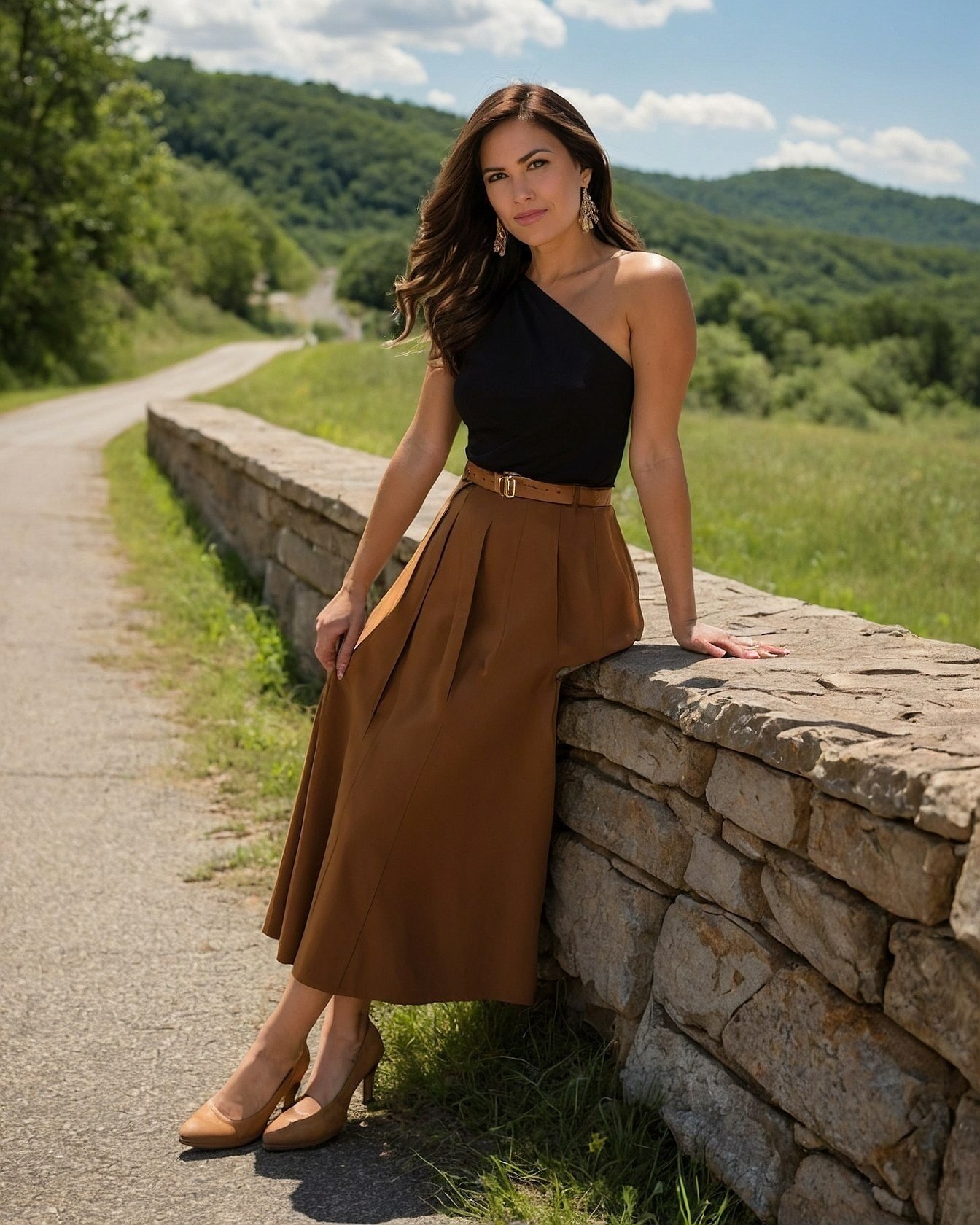 Sophisticated contrast in a scenic setting