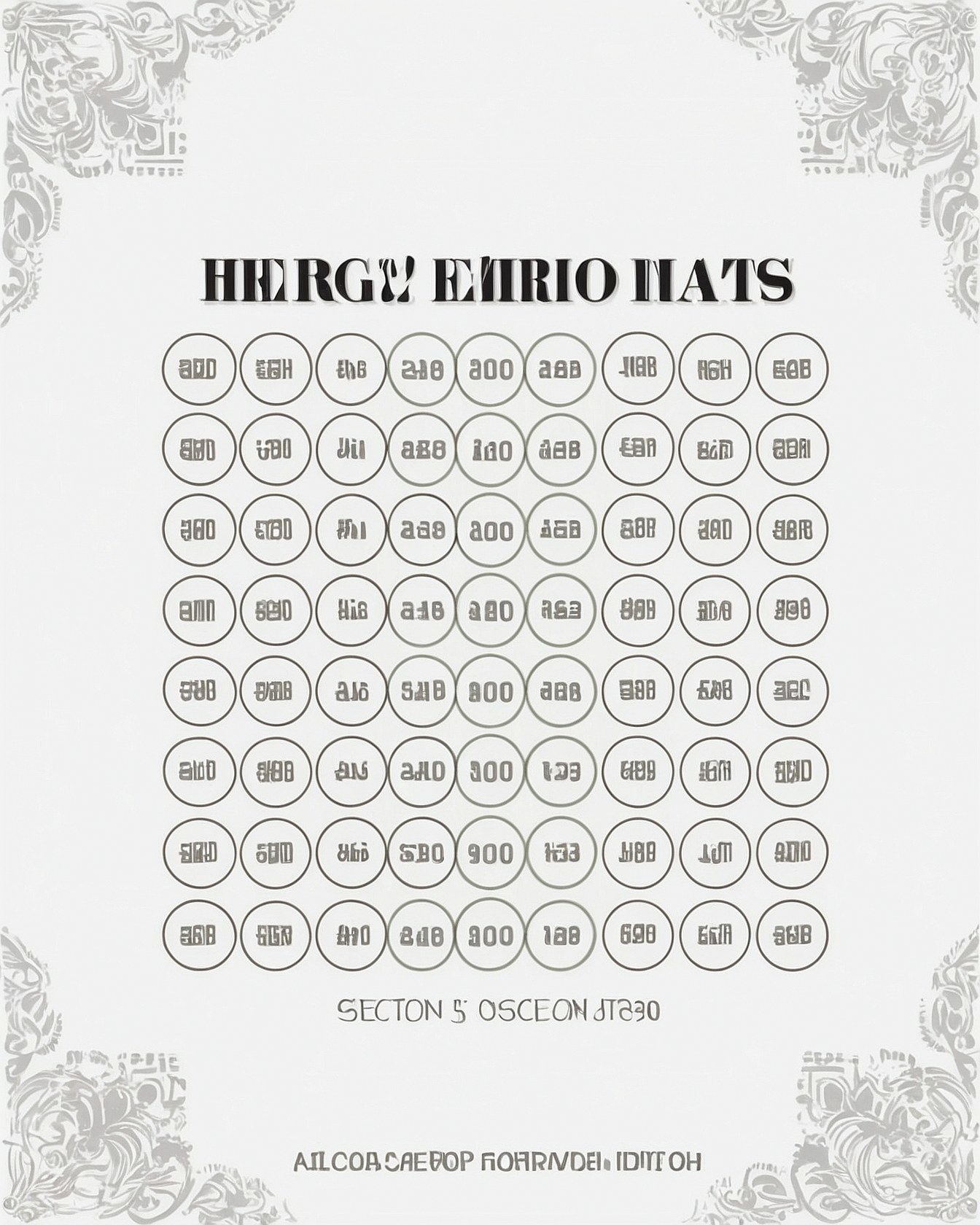 Intricate Header and Border Details on a Grid Layout