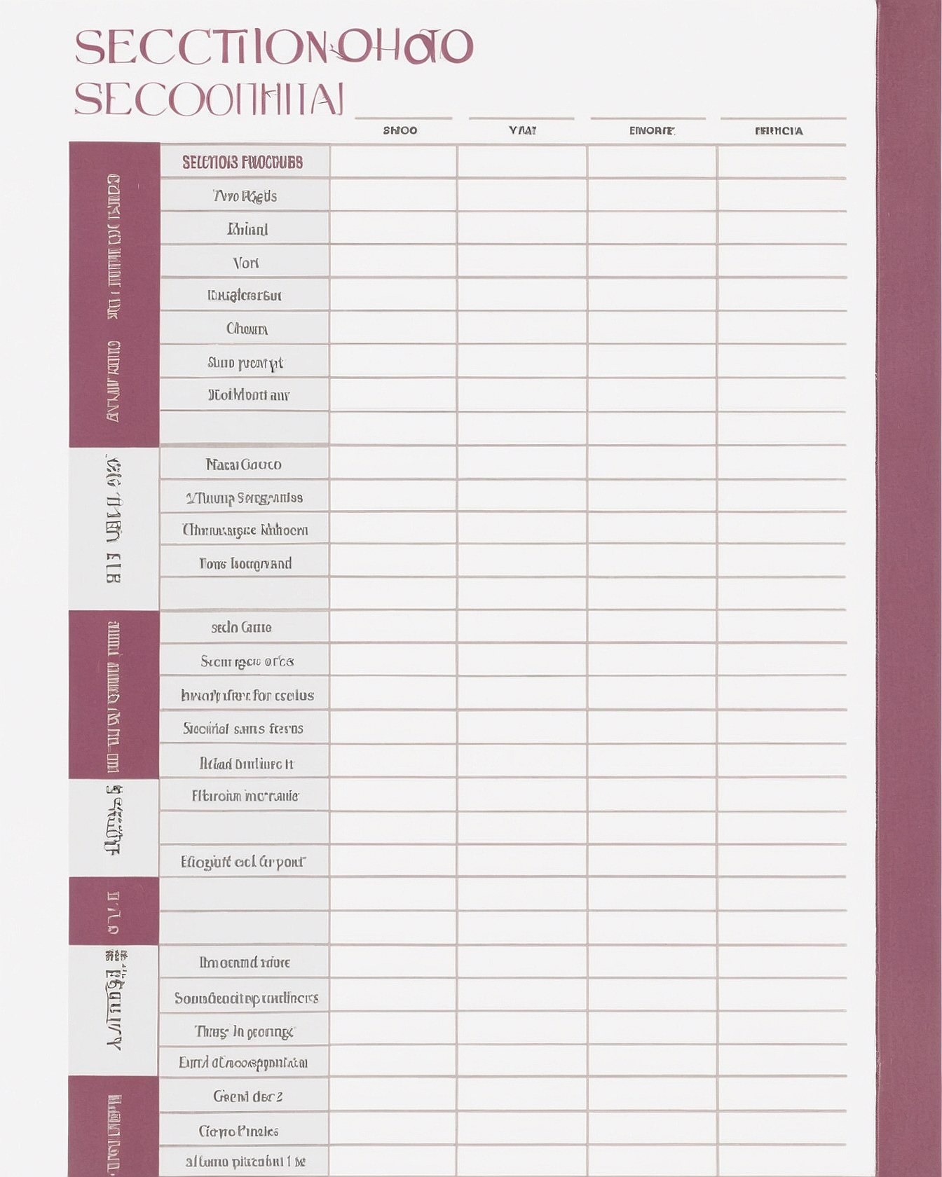 A Close-Up of a Lined Financial Worksheet