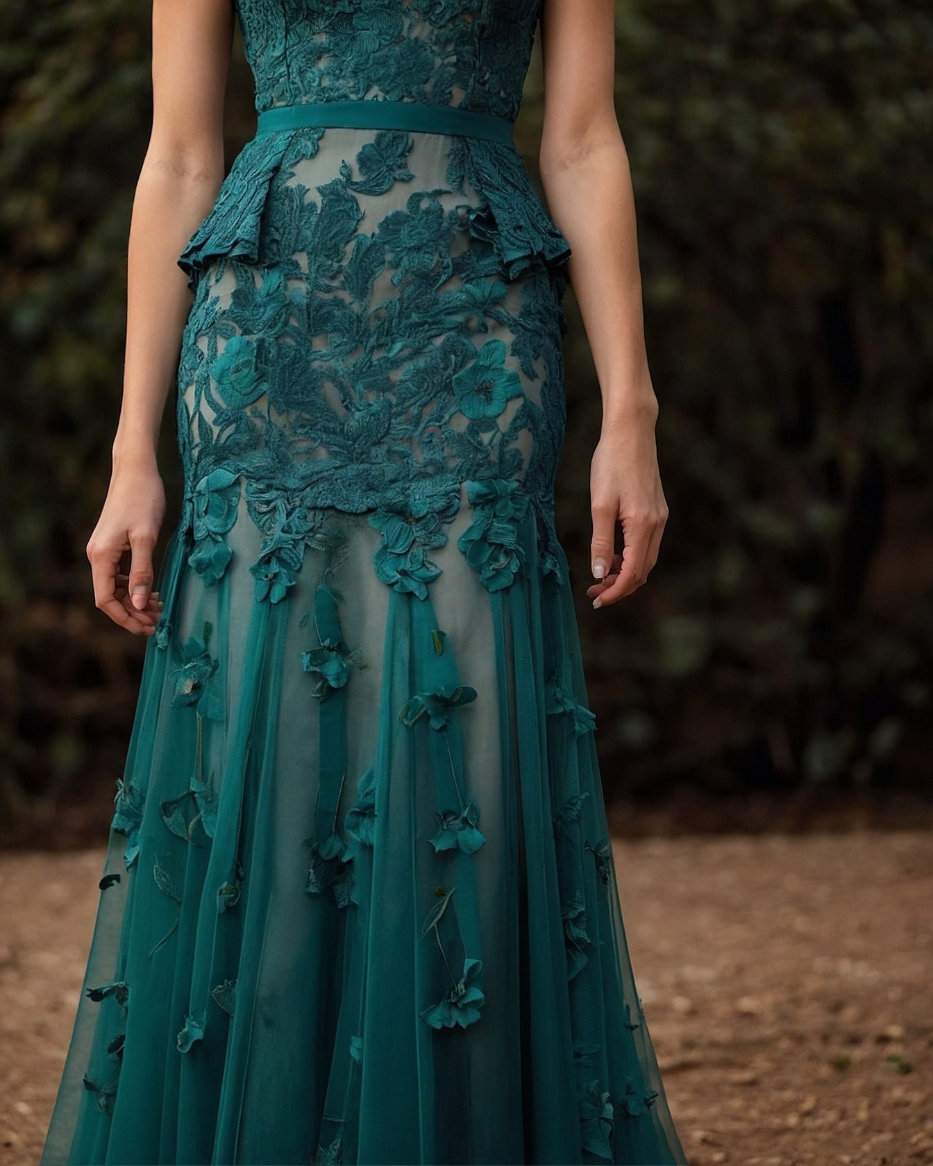Choosing a Deep Teal Floral Maxi Dress for Summer Evenings