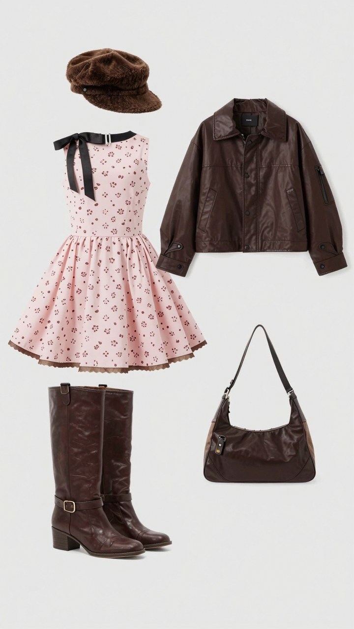 Styling Swimwear With Contrast Jackets and Boots