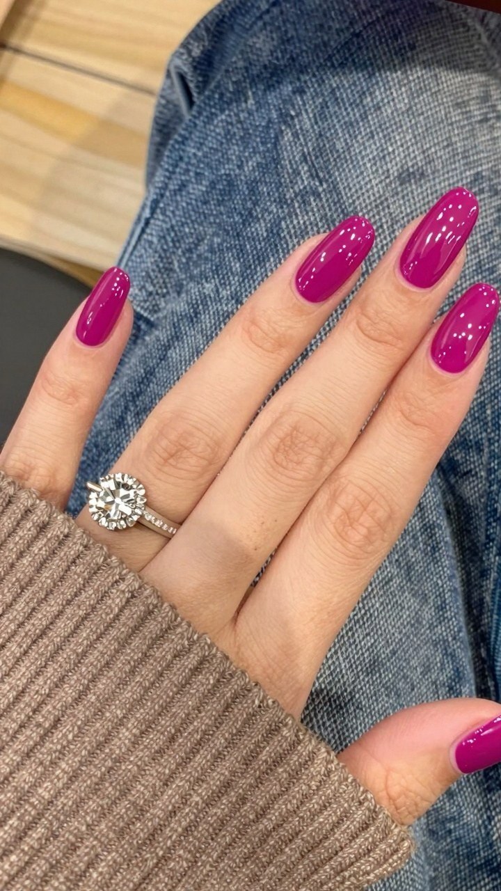 Why Glossy Magenta Gel Polish Brings Out the Best in Nails