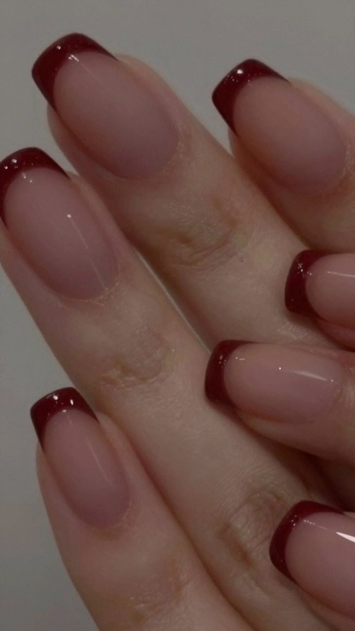 Why Burgundy French Tips Suit Fall Style