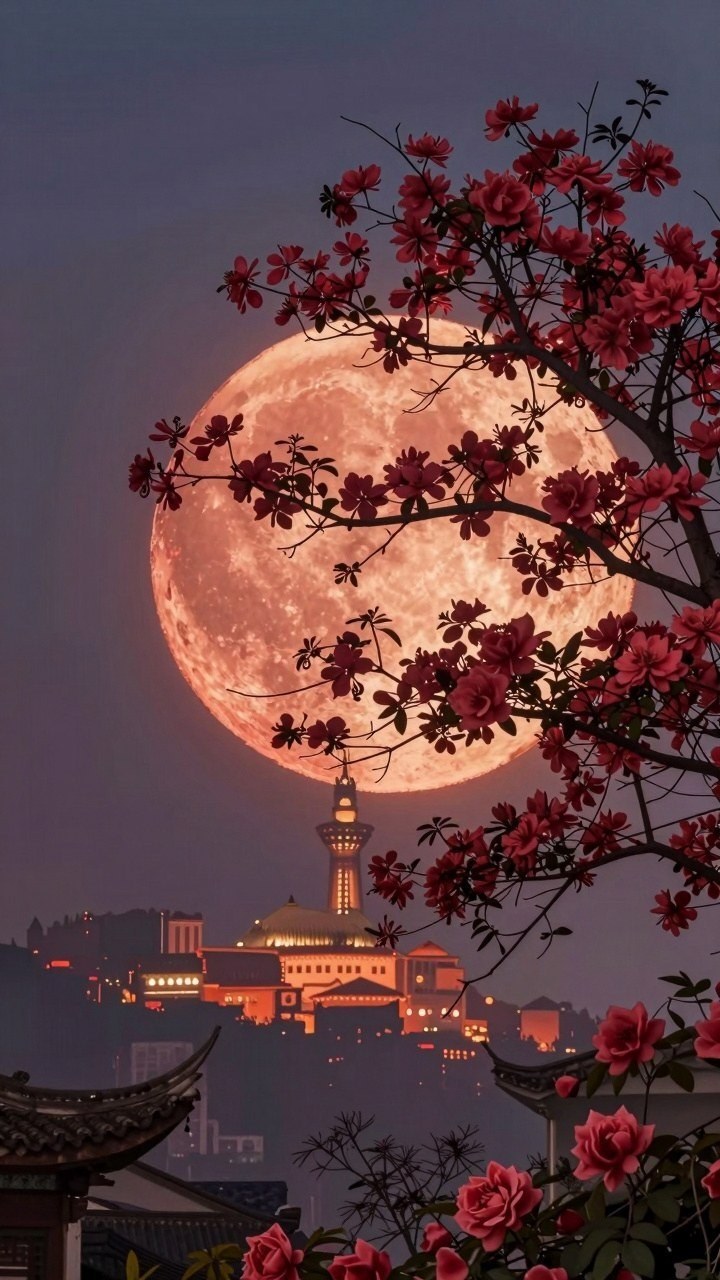 Choosing A Blooming Cherry Blossom Fantasy Forest Wallpaper