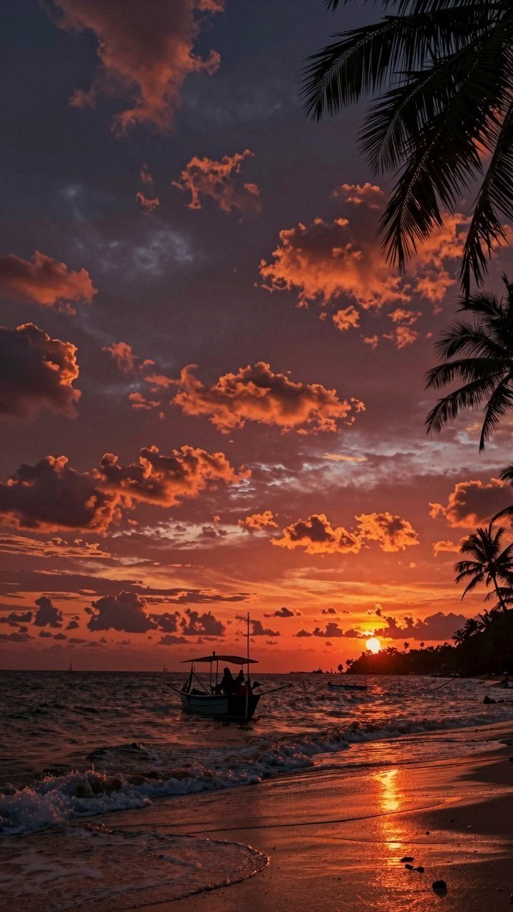 Why Sunset Red Wallpapers Work So Well on Phone Screens