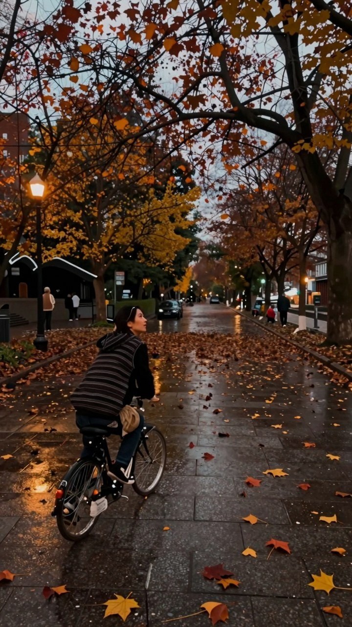 Bringing Autumn Bike Rides to Your Desktop Background