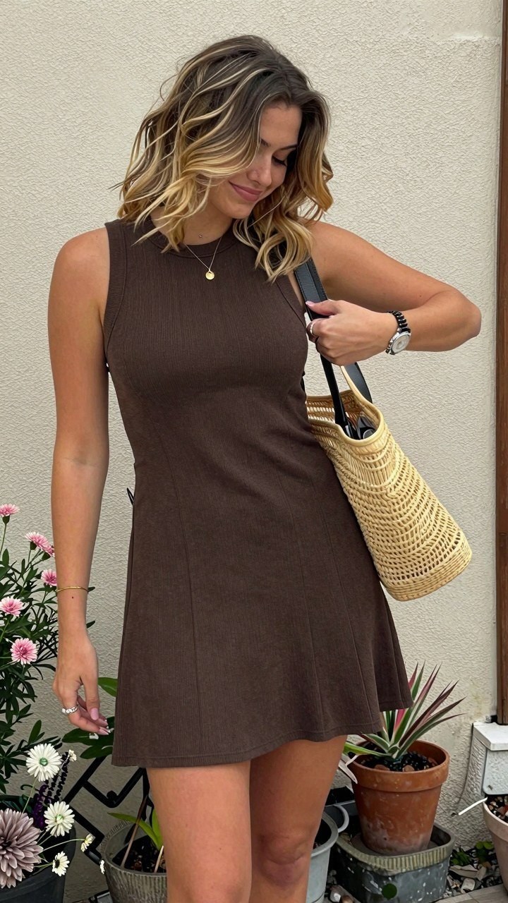 Choosing a Ribbed Tank Dress for Casual Evening Plans