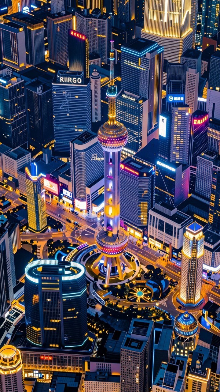 Neon City Lights and Skyline Halloween Wallpaper Styles