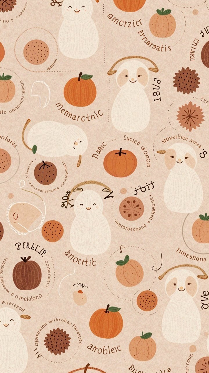 Adding Playful Ghost Prints and Autumn Botanicals to Your Phone