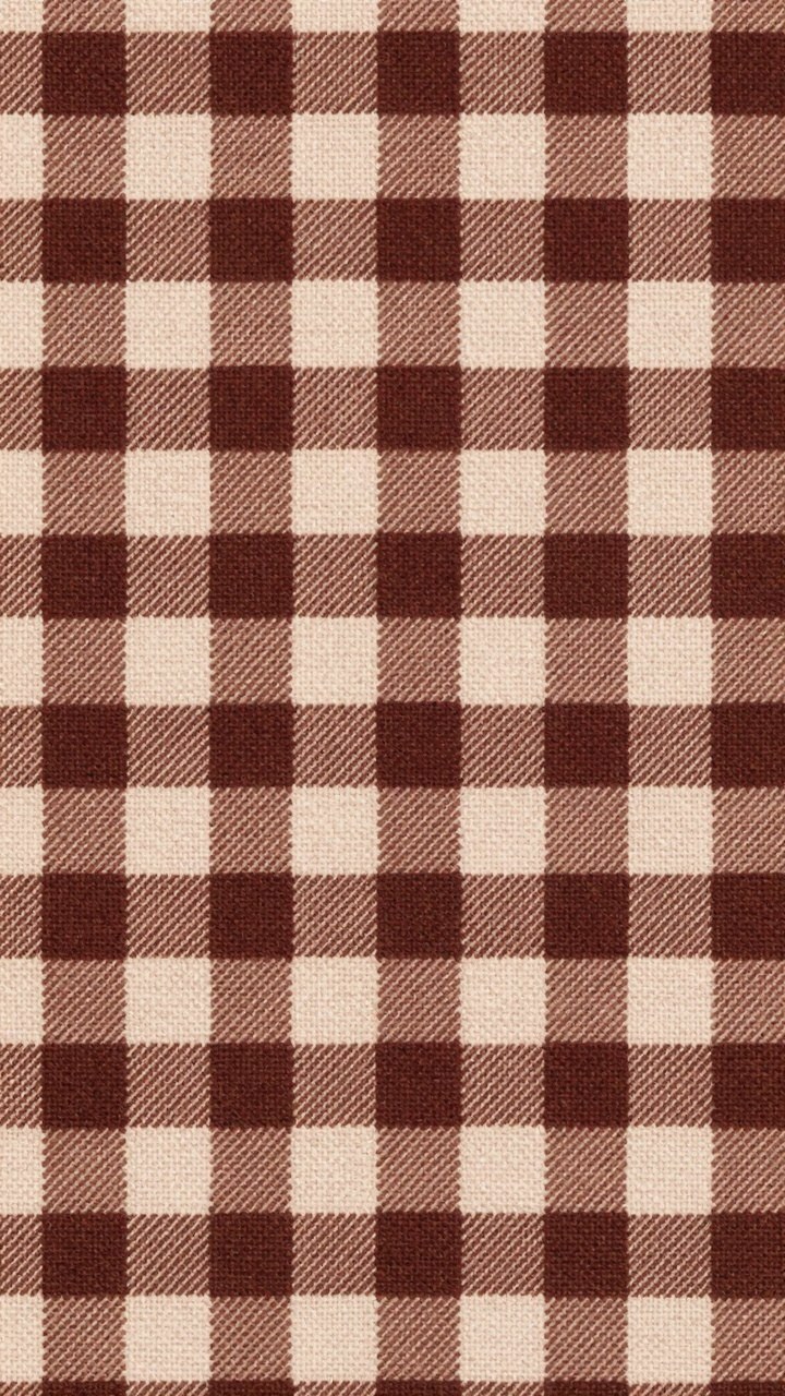 Decorating Your Phone Screen With Brown Gingham Backgrounds