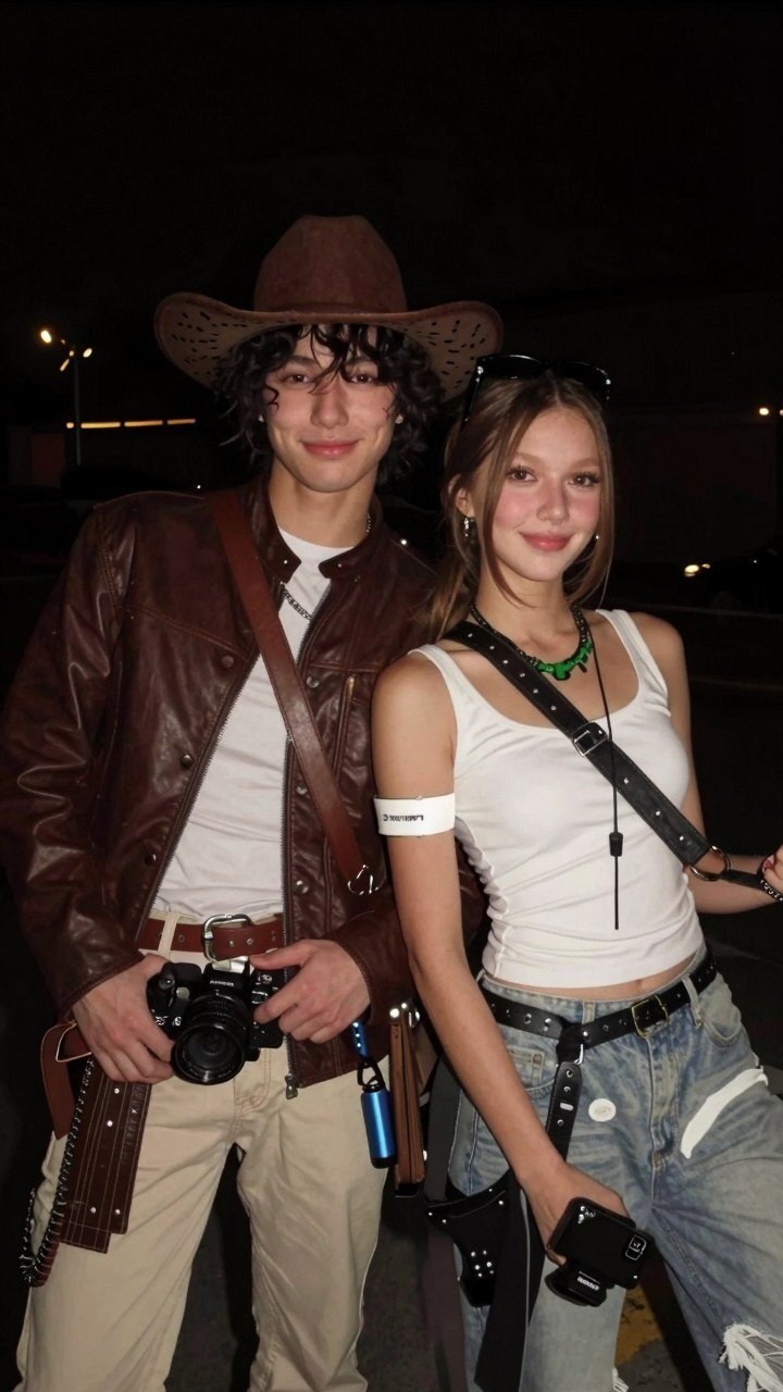 Channeling Carnivale Vibes for a Casual Couple Costume