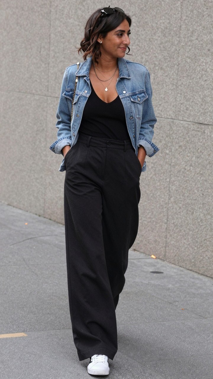 Layering Denim and Sweaters for Autumn Weather