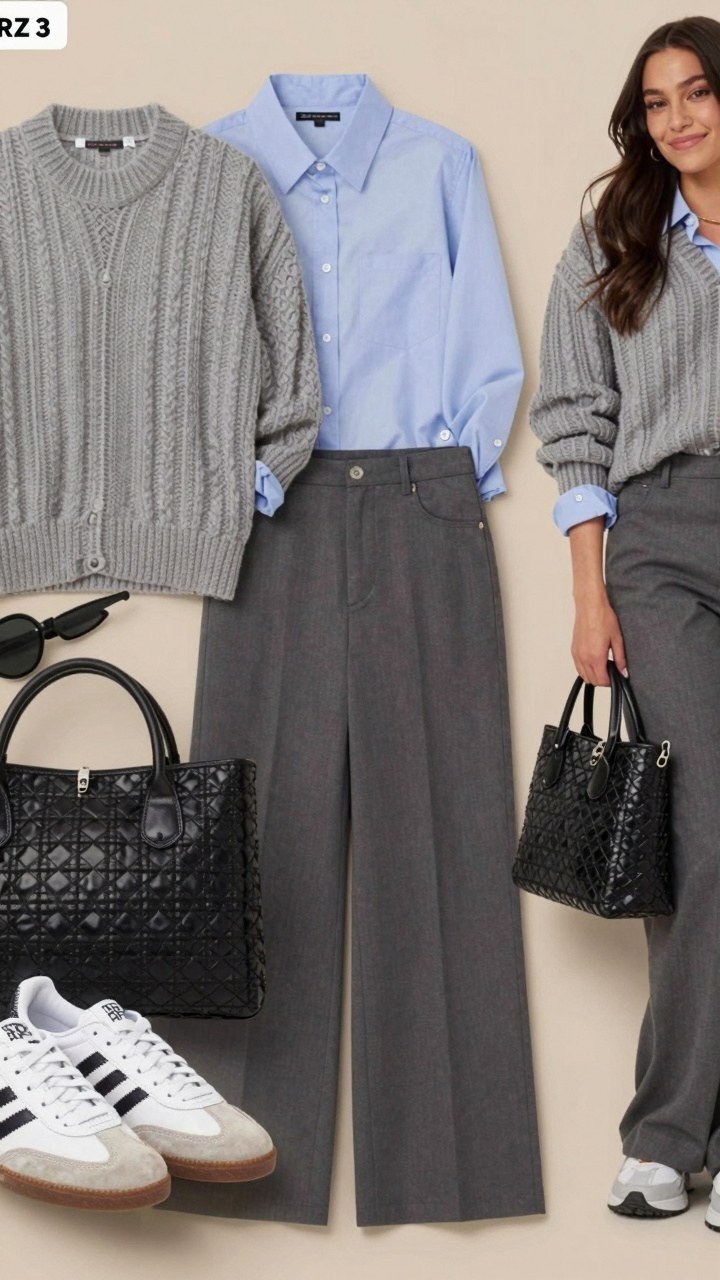 Layering Sweaters Over Button Shirts for Work